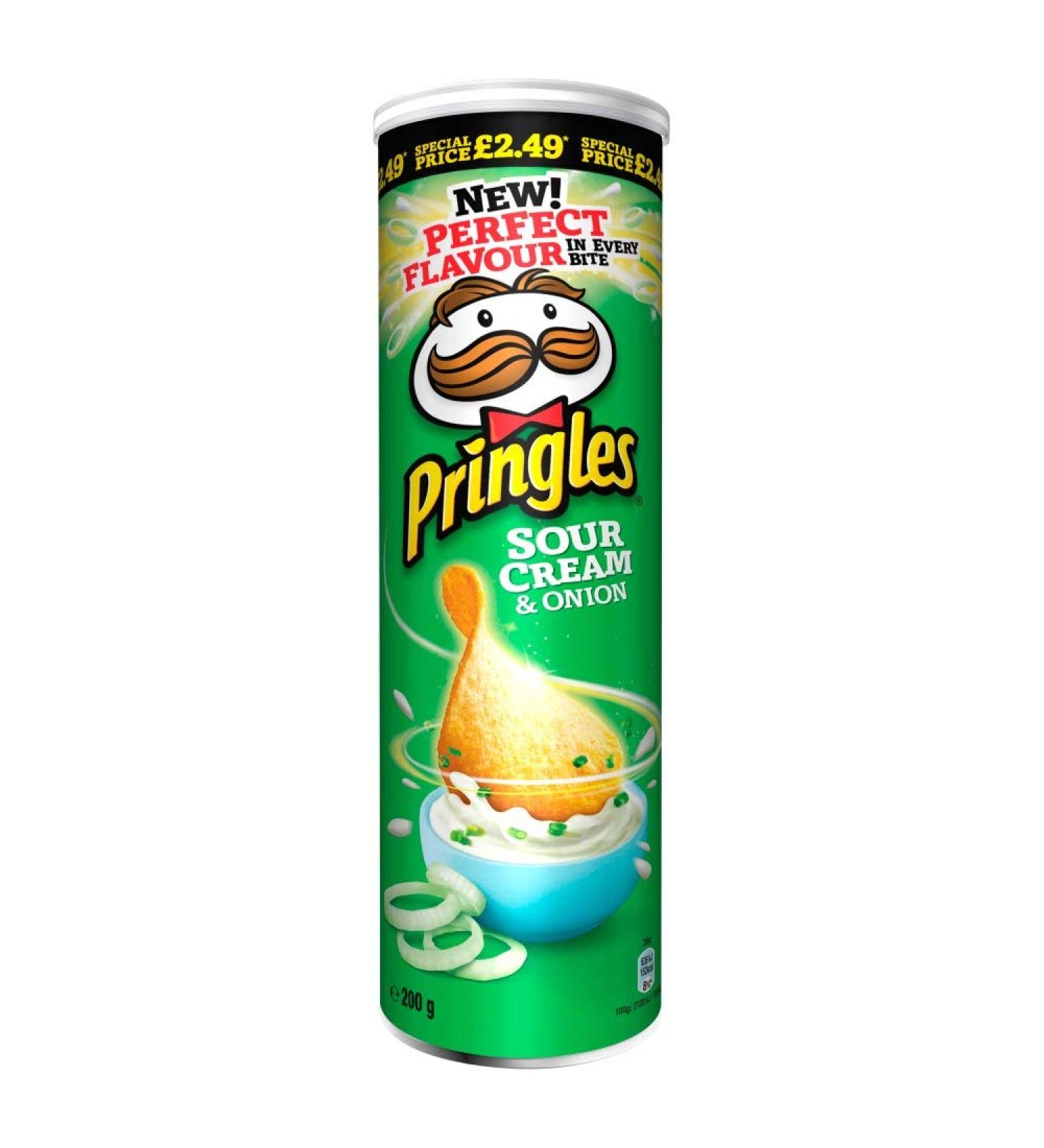 pringles Sour Cream 6x200g Tube
