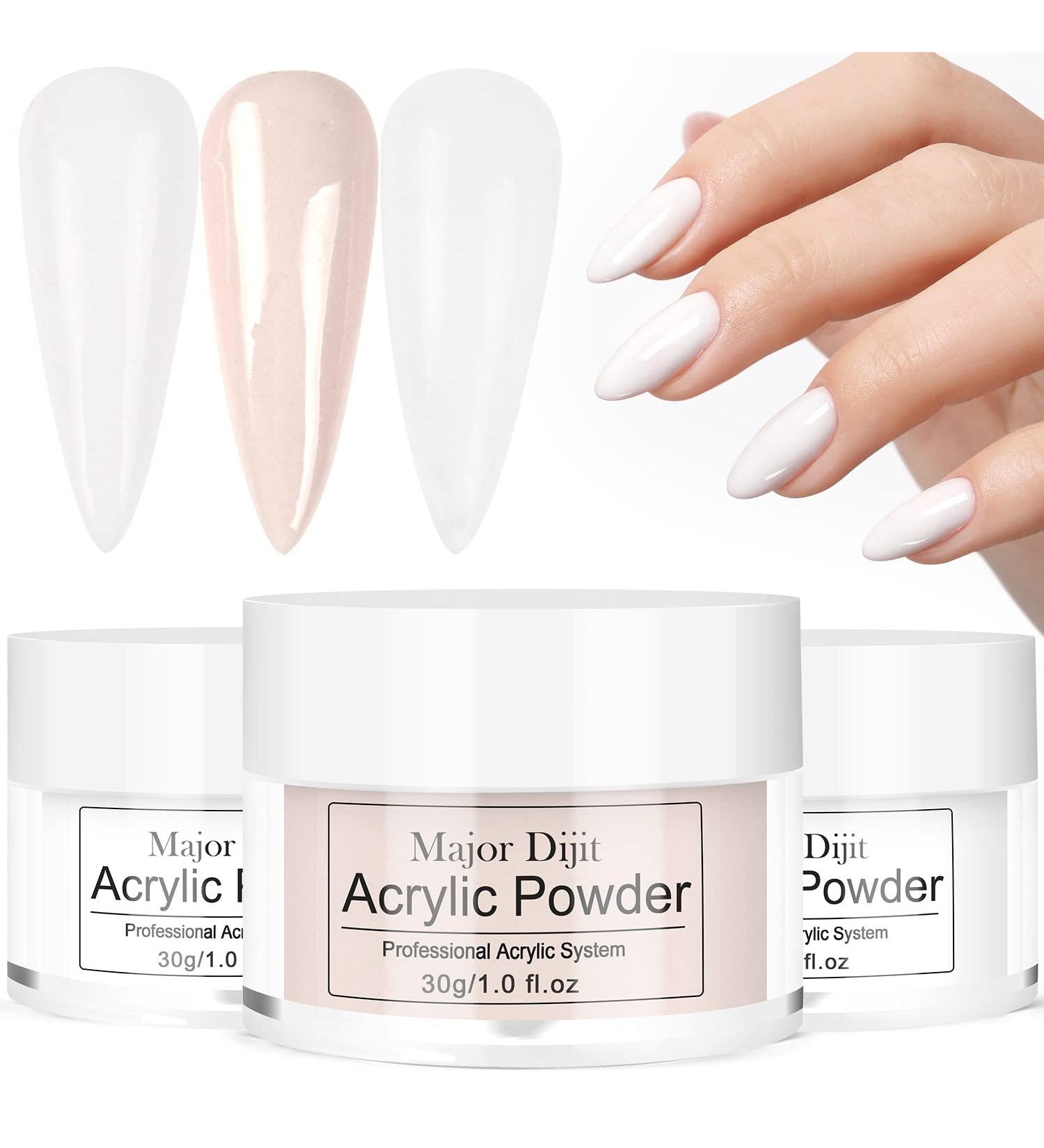 30g Acrylic Powder for Nail Extensions - 3 Colors | Professional 3D Nail Art | Large Capacity Polymer - Buy Online on GoSupps.com