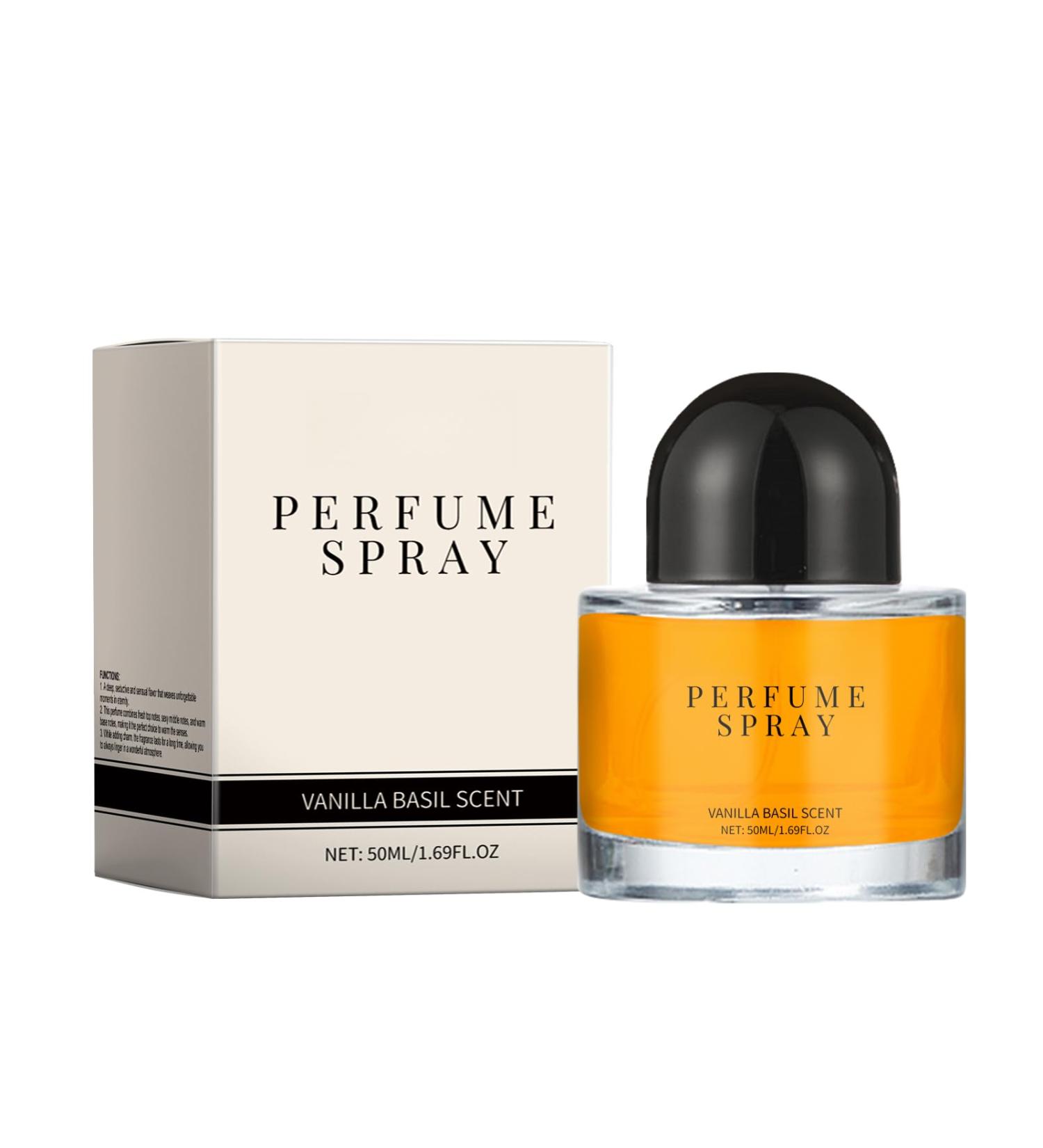 Elegant Vanilla Basil Eau De Toilette Spray - 50 Ml / 1.69 Oz Unique Vanilla Basil Fragrance with Long Lasting Scent Let You Immerse Yourself in The Charming Fragrance All Day Long (1pc) - Buy Online on GoSupps.com