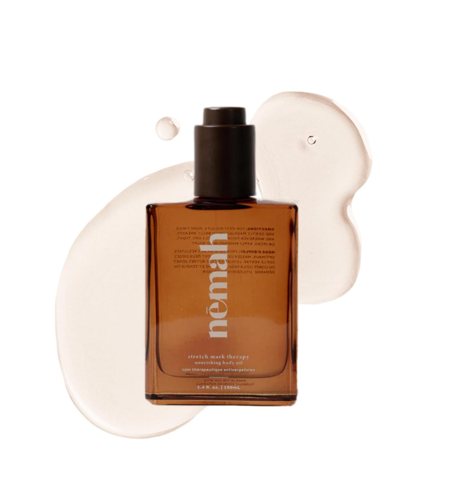 Nemah Belly Oil For Pregnant Women Stretch Mark Oil Quick Drying Non-Greasy With Jojoba Coconut Hemisqualane Blend Pregnancy Stretch Mark Prevention Pregnancy Essentials Vegan 3.4 Fl Oz - Buy Online on GoSupps.com