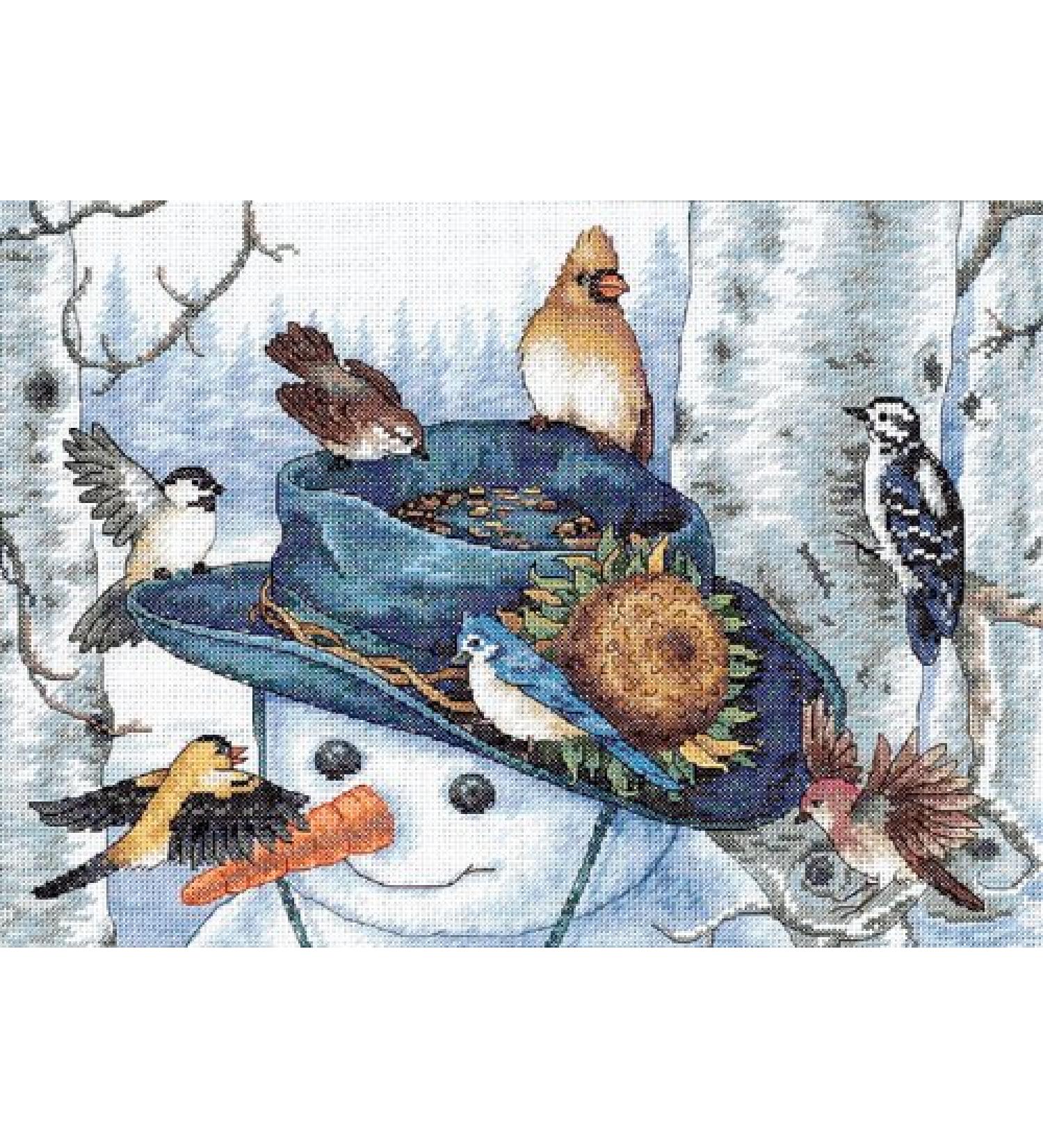 Dimensions Needlecrafts Counted Cross Stitch Sunflower Snowman