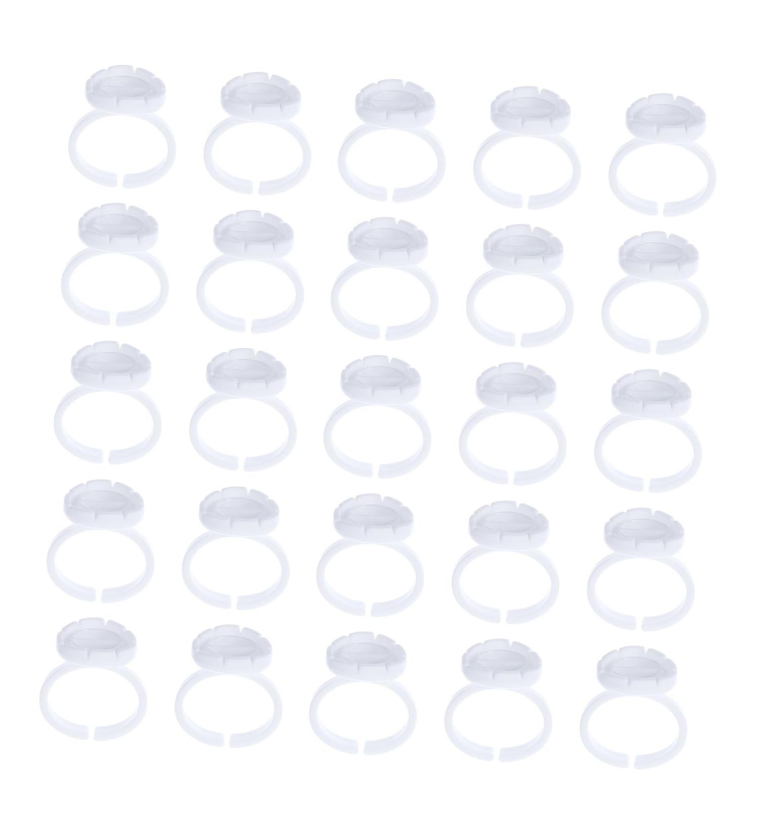 Godets pour Pigments de Maquillage 100 Pi ces Taille Standard Forme Anneau Ajustable Outil Professionnel pour Extension de Cils et Maquillage des Yeux Usage Salon de Beaut  - Buy Online on GoSupps.com