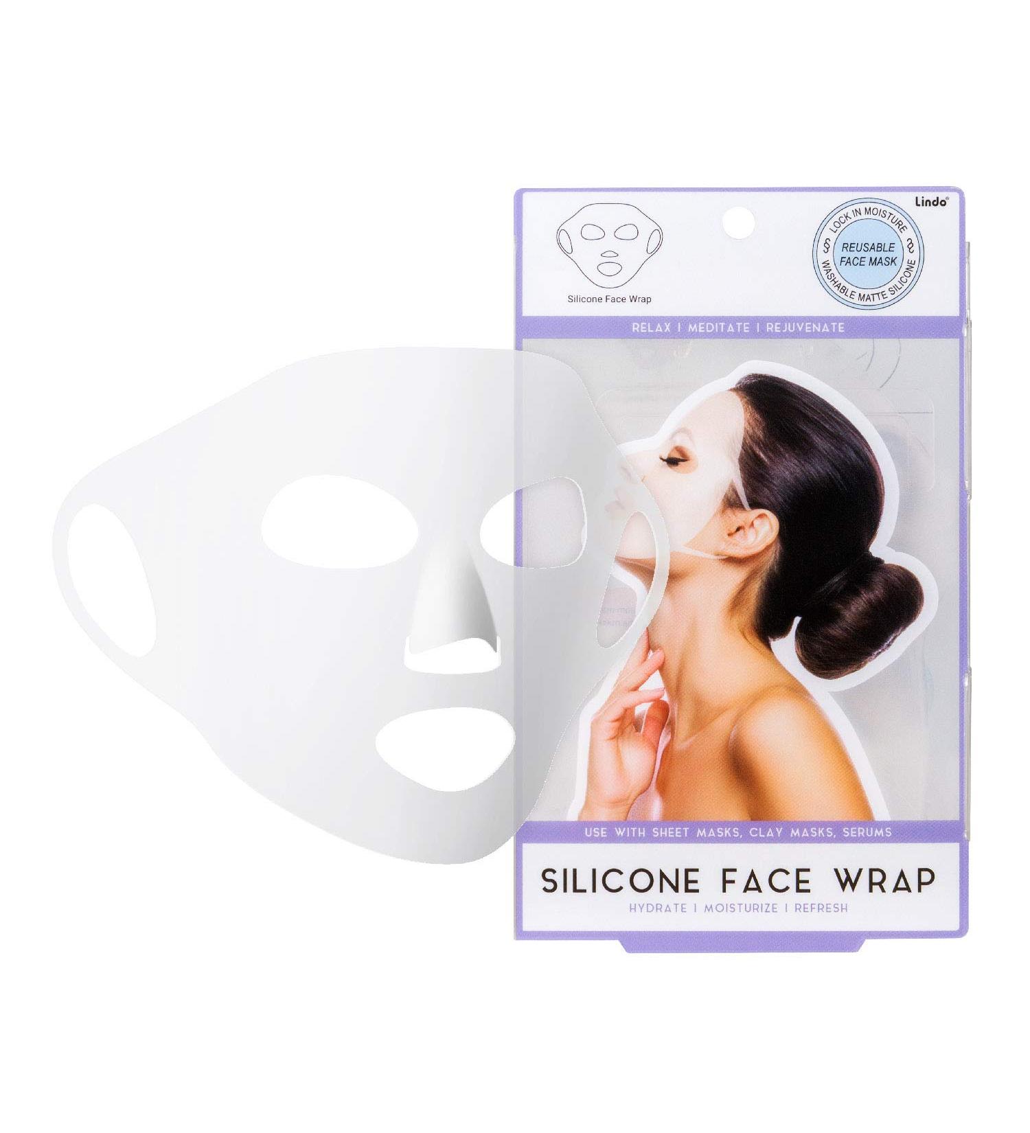 Lindo Silicone Face Wrap - Reusable Facial Mask Cover for Sheet Masks Clay & Cream Masques | International Shipping - Buy Online on GoSupps.com