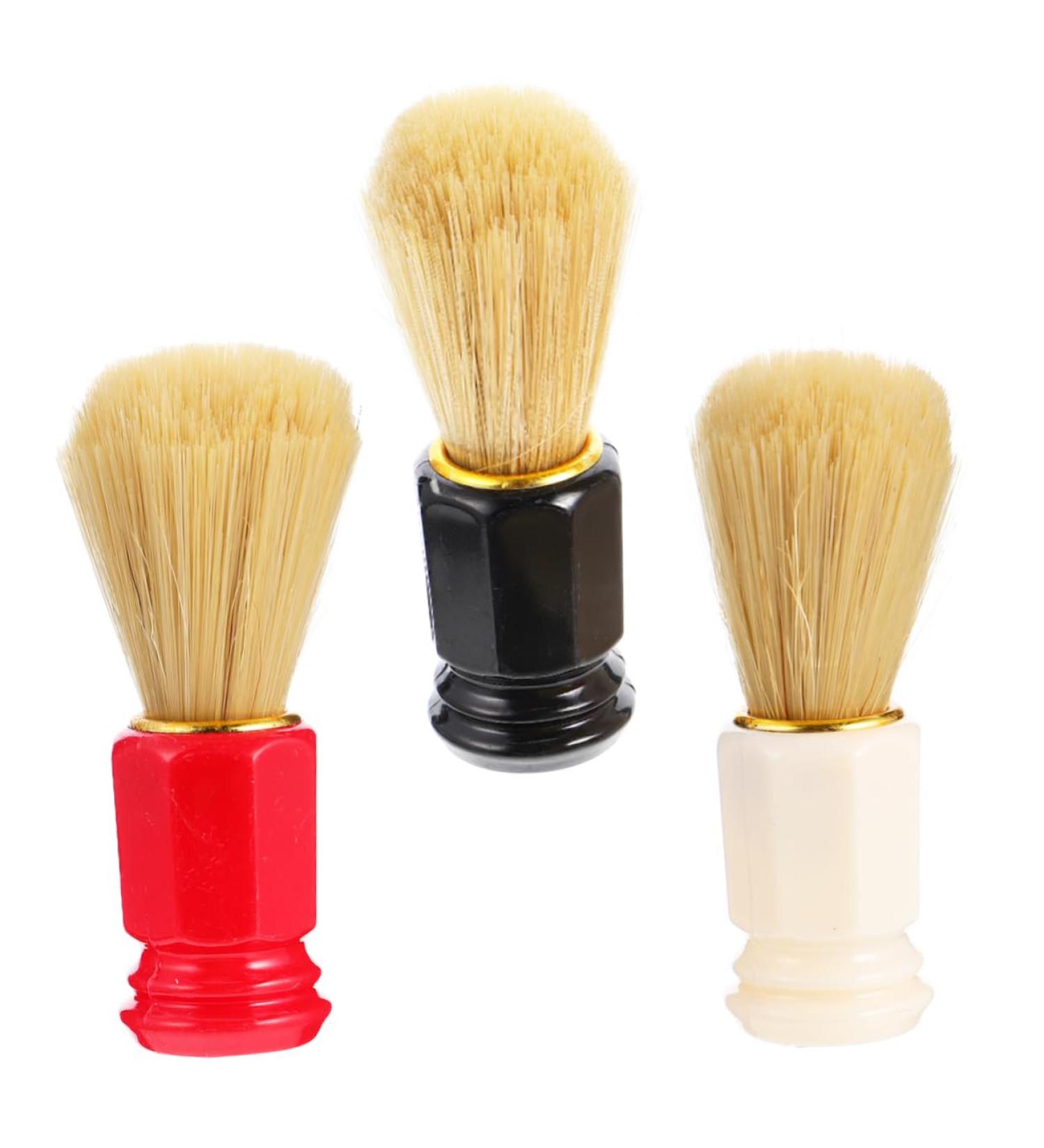 Fomiyes 3 STK Wild Boar Bristle Hair and Beard Brush Set | Premium Hairdresser Neck Brush | Dachs Bartbrush for Men | Professional Grooming Tools - Buy Online on GoSupps.com
