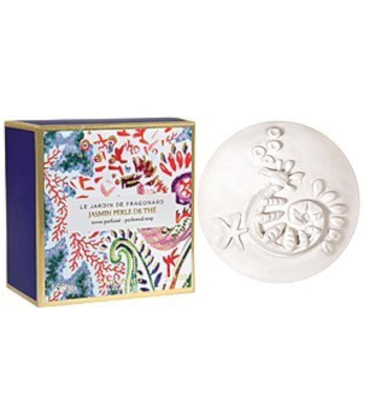 Fragonard Parfumeur Jasmin Perle de Th Perfumed Soap - 150g | Luxury French Soap for Aromatic Bliss | International Shipping Available - Buy Online on GoSupps.com