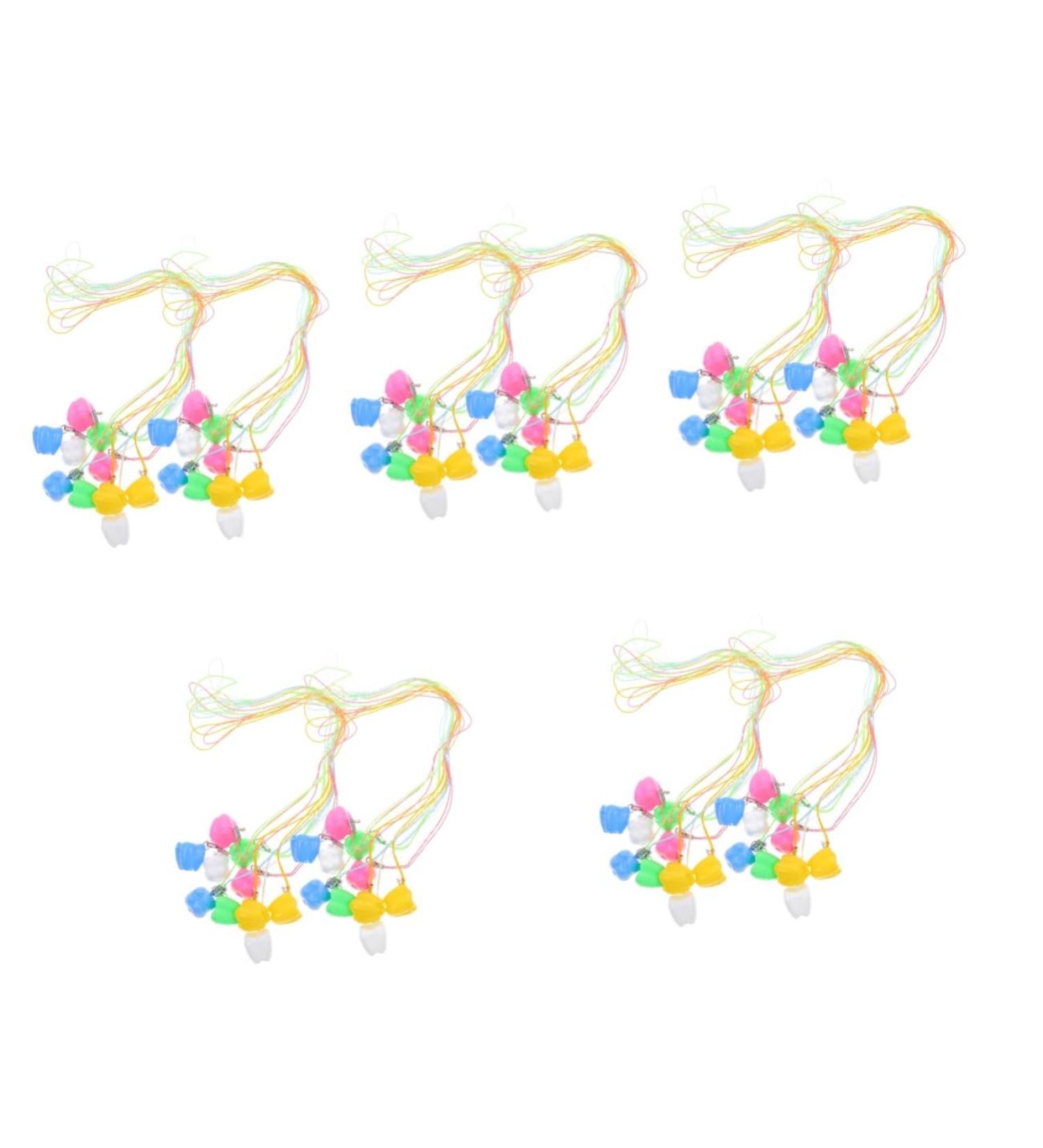 Toyvian 100 pcs Tooth Storage Box - Lost Tooth Organizer & Fairy Tooth Holder Necklace for Kids - Durable Plastic Teeth Keeper - Buy Online on GoSupps.com