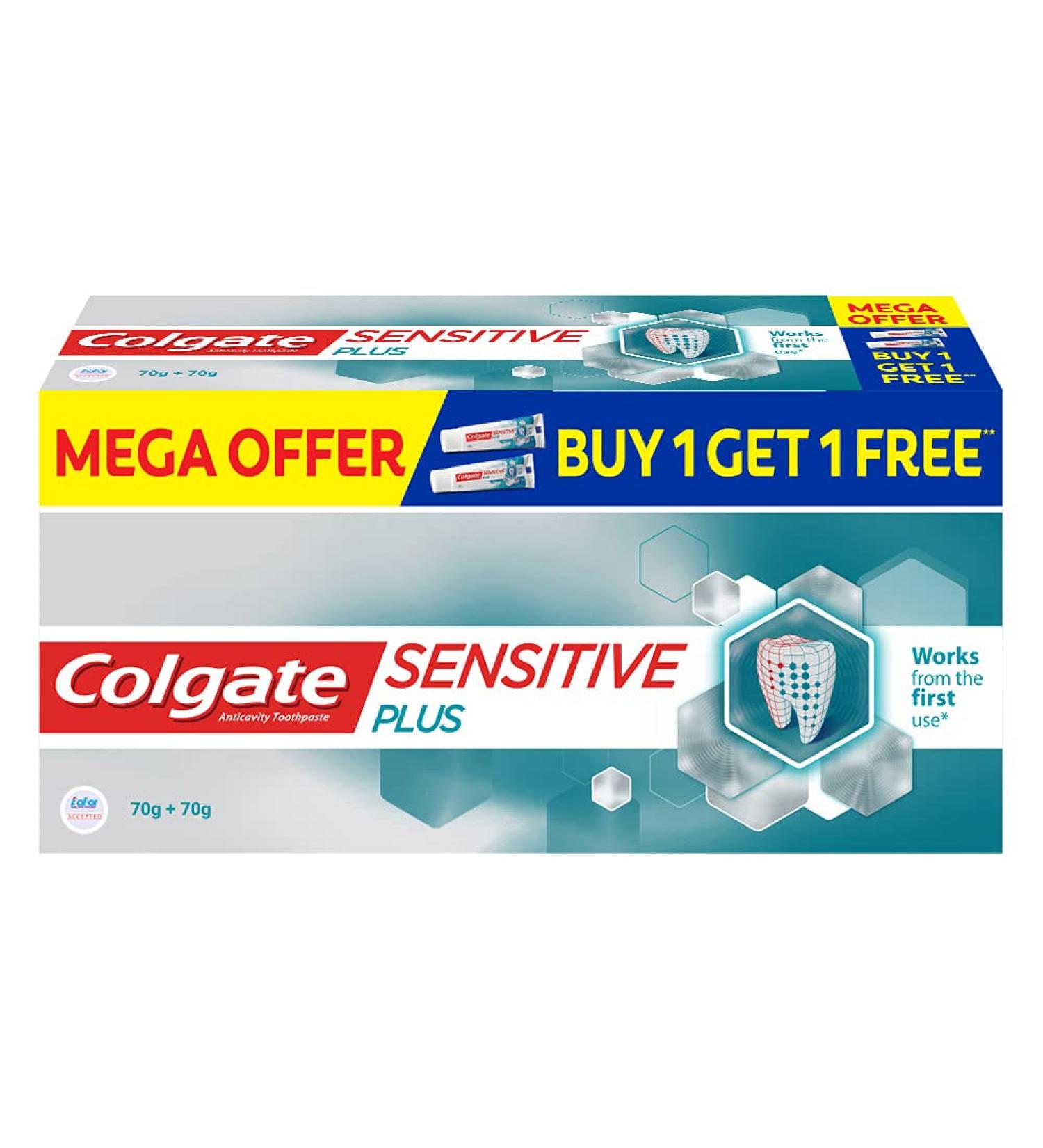 Colgate Sensitive Plus Toothpaste 140gm - Pro Argin Formula for Effective Sensitivity Relief | International Shipping Available - Buy Online on GoSupps.com
