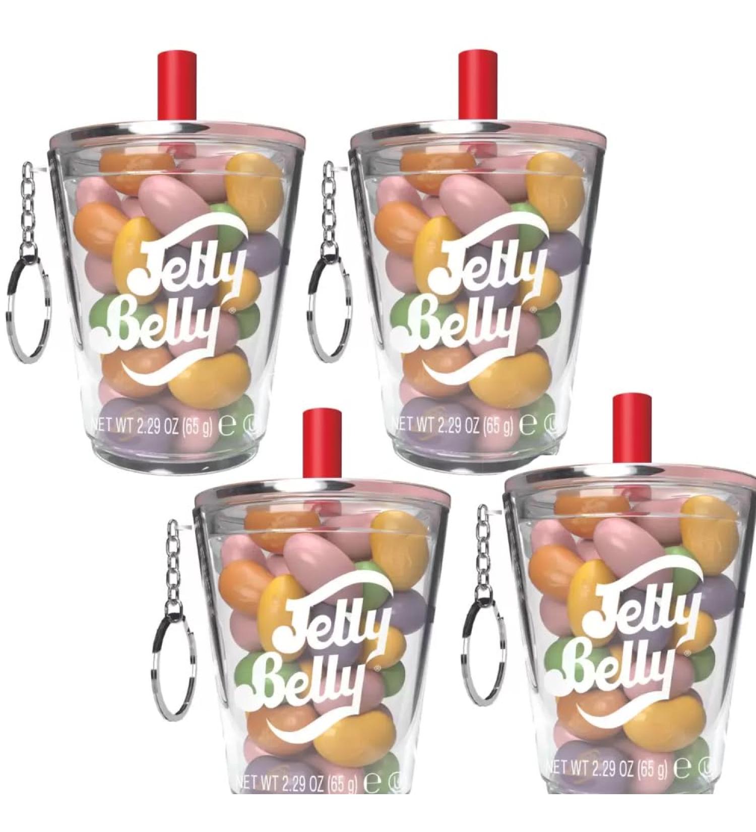 Jely Bely Bubble Tea Mini Cup Keyring 65g - Bubble tea-inspired jelly beans (04 Keyrings)