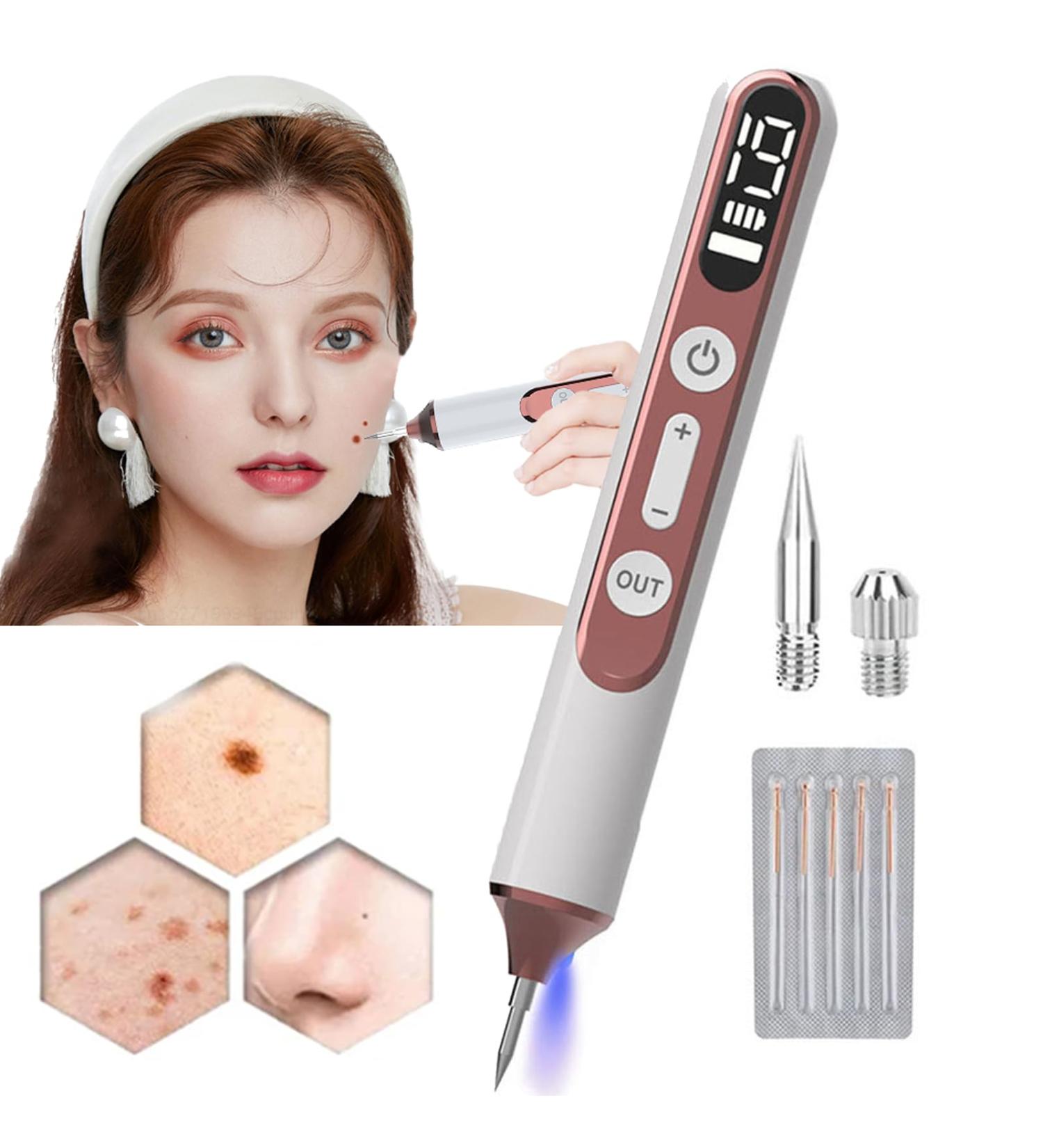 HDaspijh Laser Plasma Pen - 19 Levels Of Intensity And Light Led Skin-Proof Pen Skin Safe Beauty Grain Pen For Face And Body With Replaceable Needle Skin Safe - Buy Online on GoSupps.com