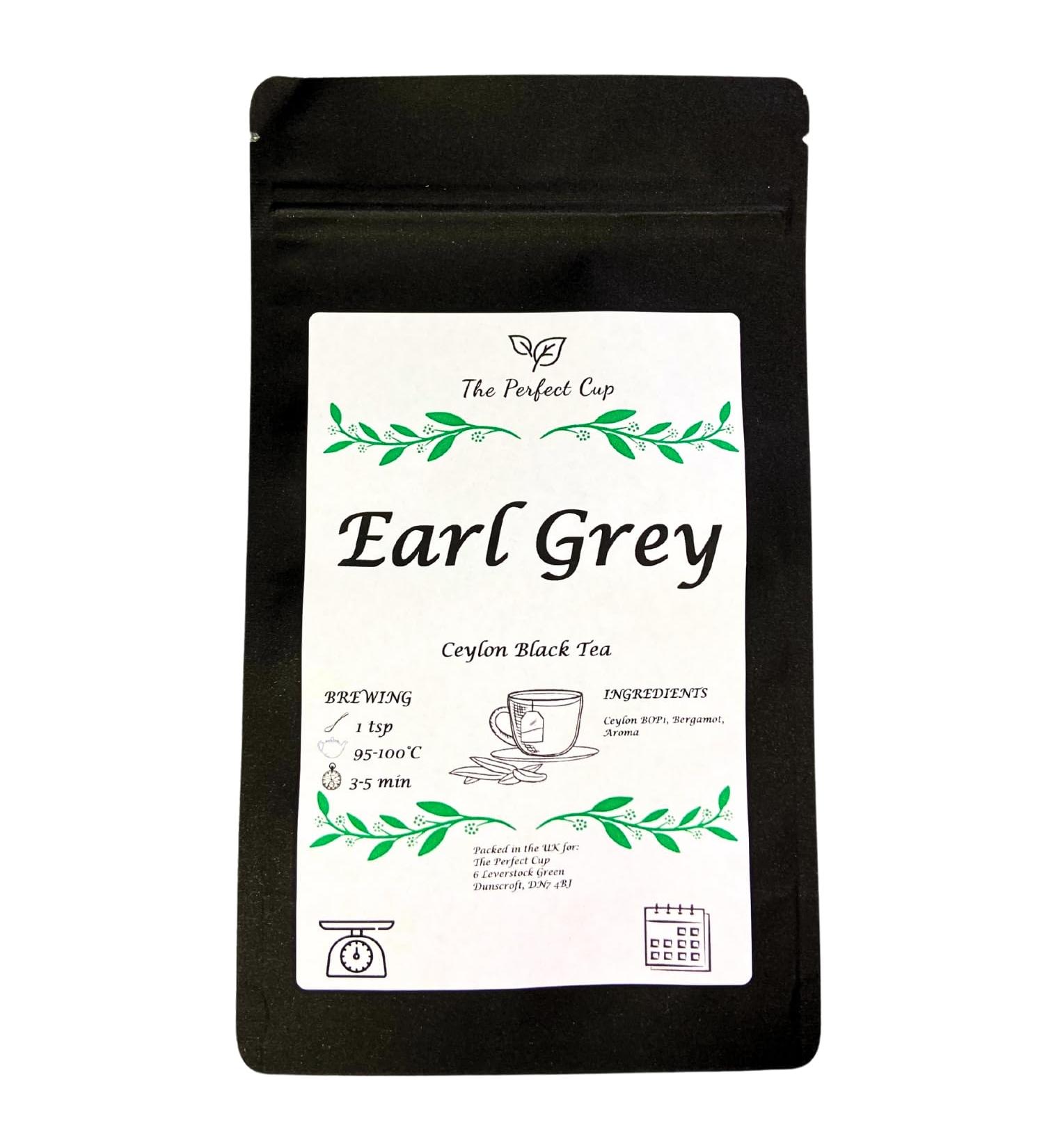 Earl Grey Black Loose Leaf Tea Bergamot Oil Resealable Pouch (150g Earl Grey BLACK) Earl Grey BLACK 150g - Buy Online on GoSupps.com