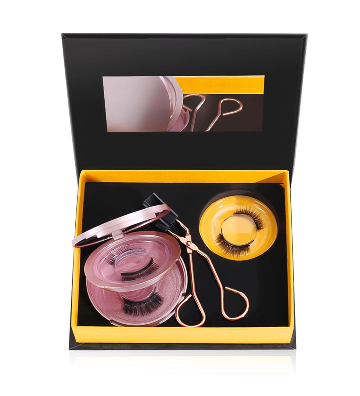 Qwesure Xixi 3D Magnetic False Eyelashes 3 Pairs Thick and Long Natural Looking Soft Magnetic Eyelashes No Glue - Buy Online on GoSupps.com
