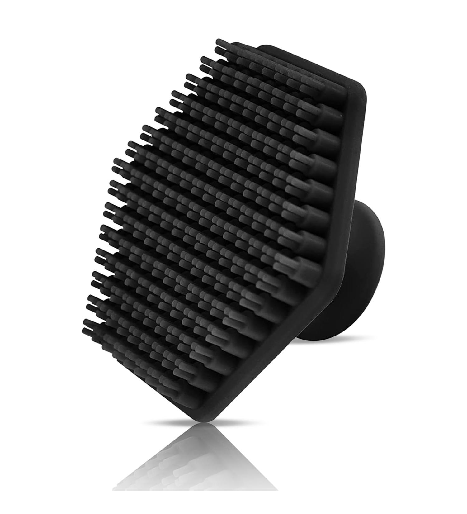 SULIVES Silicone Face Scrubber Brush - Soft Bristle Manual Facial Cleansing Exfoliator for Pores - Skin Care for Men & Women - Bath Shower & Makeup Set (Black) - Buy Online on GoSupps.com
