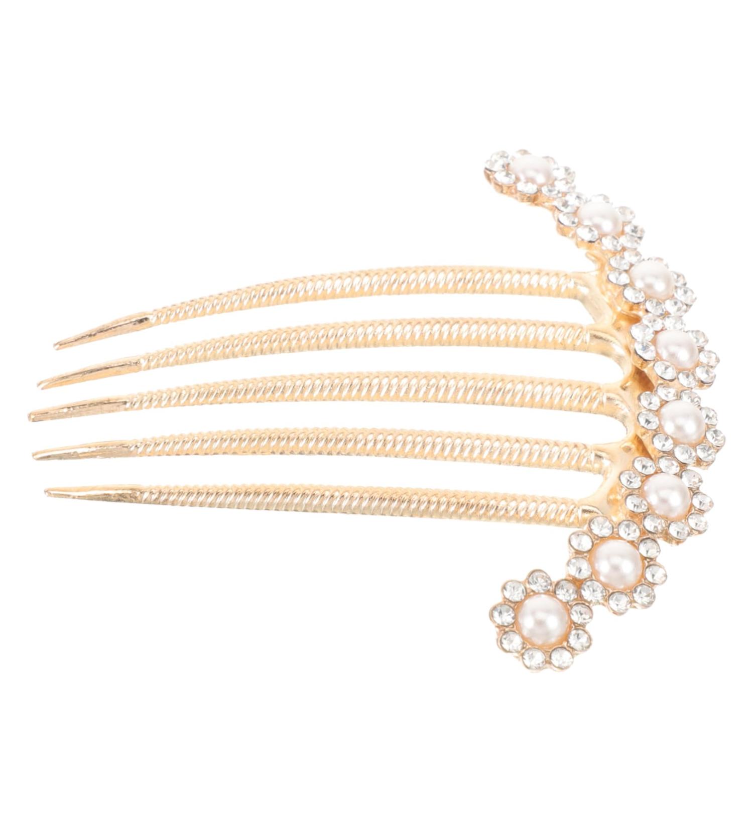 WOFASHPURET vintage hair accessories hairpin girl grace hair accessories for women bride headpiece hair accessories decorate rhinestone hair clips headgear comb Medium Hair piece alloy - Buy Online on GoSupps.com