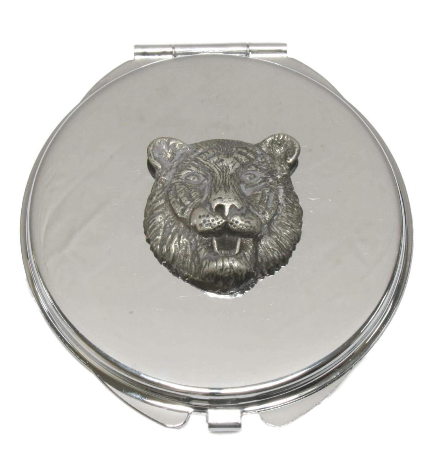 Tiger Face Compact Mirror Handbag Gift With Free Engraving 372 - Buy Online on GoSupps.com