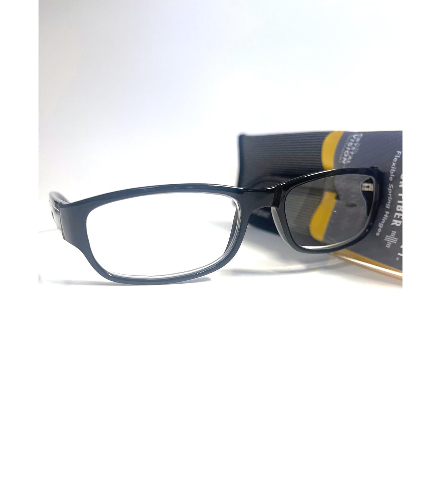 Foster Grant Lucas Men s Black Reading Glasses +2.00 with Case - Stylish & Comfortable eCommerce Shipping Worldwide - Buy Online on GoSupps.com