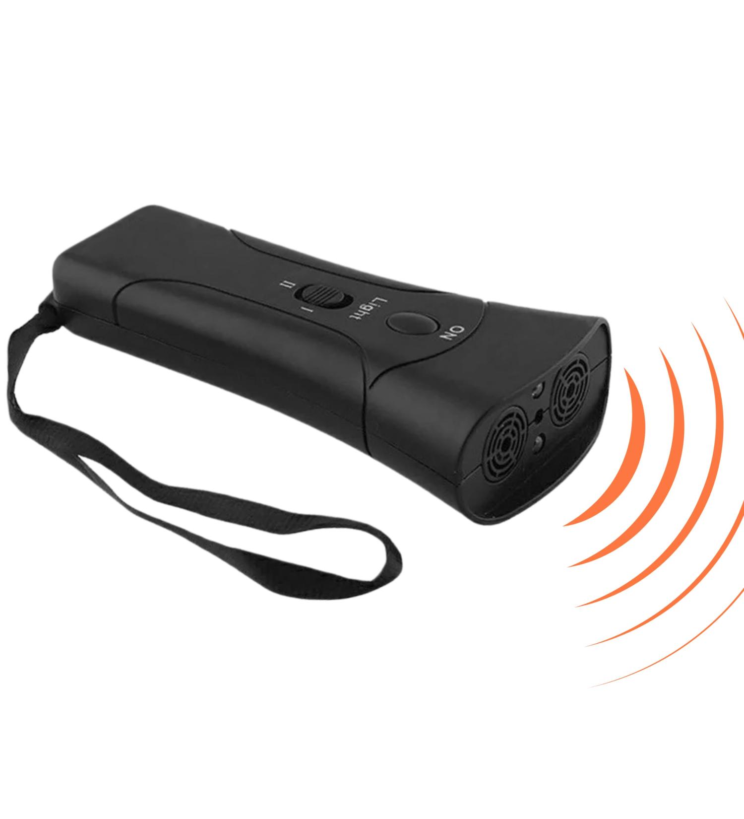 Ultrasonic Anti Barking Control Device Bark Control Training Pet Trainer Handheld Dog Multi-Functions Silent Commands with LED Flashlight and Strap for Pet Indoors and Outdoors - Buy Online on GoSupps.com