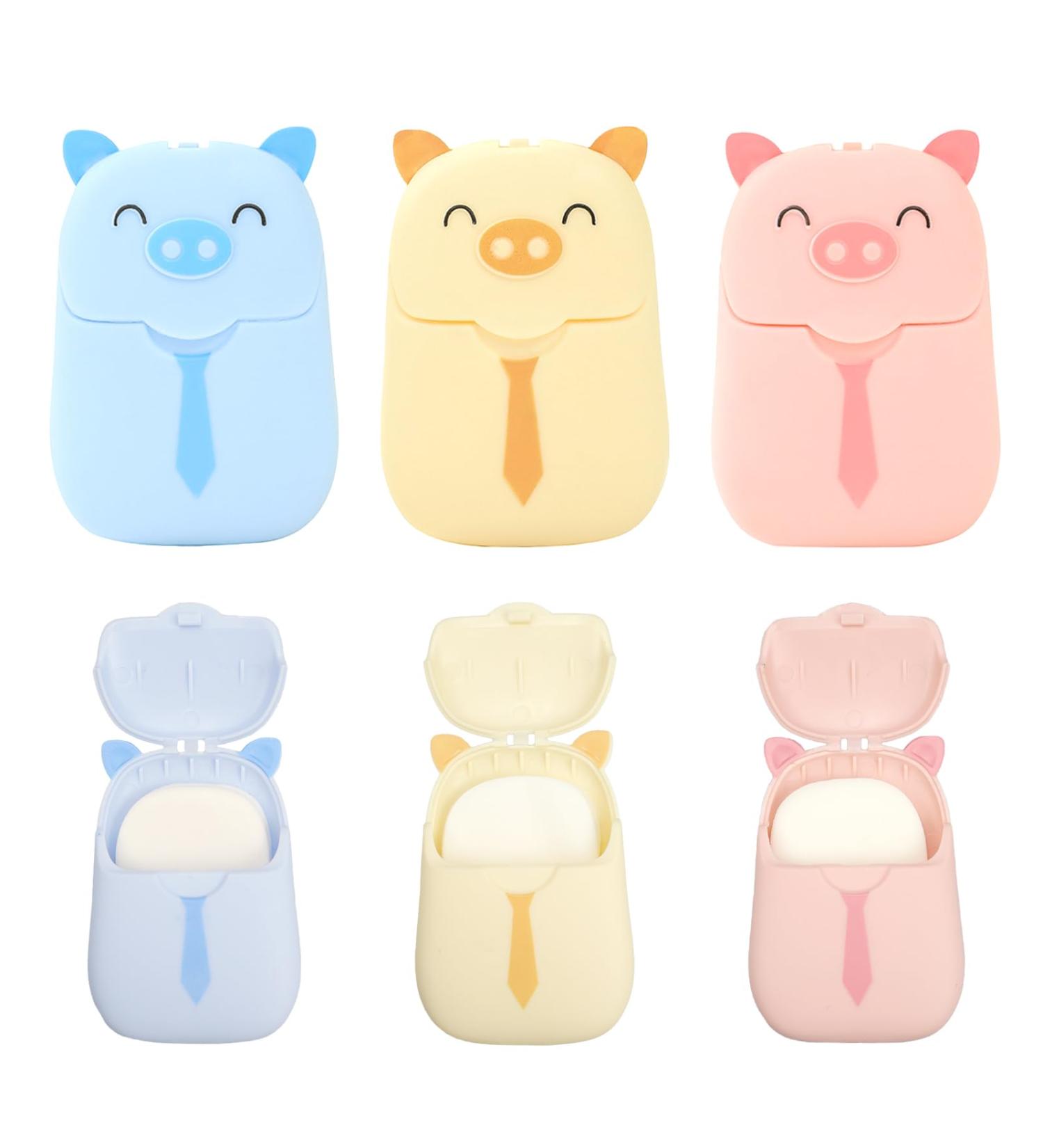 Buy MyTAYT 300 Portable Mini Soap Leaves - Travel-Friendly Soap Sheets in Pink Yellow & Blue | Ideal for Hiking Camping & Outdoor Adventures - Buy Online on GoSupps.com