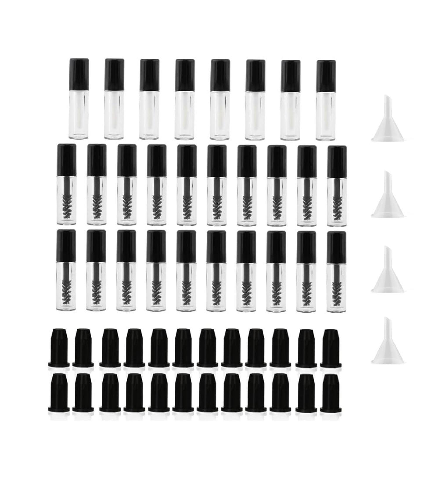 Changyeah 28 PCS 3ml mascara tubes and wand Empty Mascara Tube and wand Empty Mini for castor oil Rubber Inserts and Funnels for Castor Oil for Castor Oil DIY Cosmetics - Buy Online on GoSupps.com