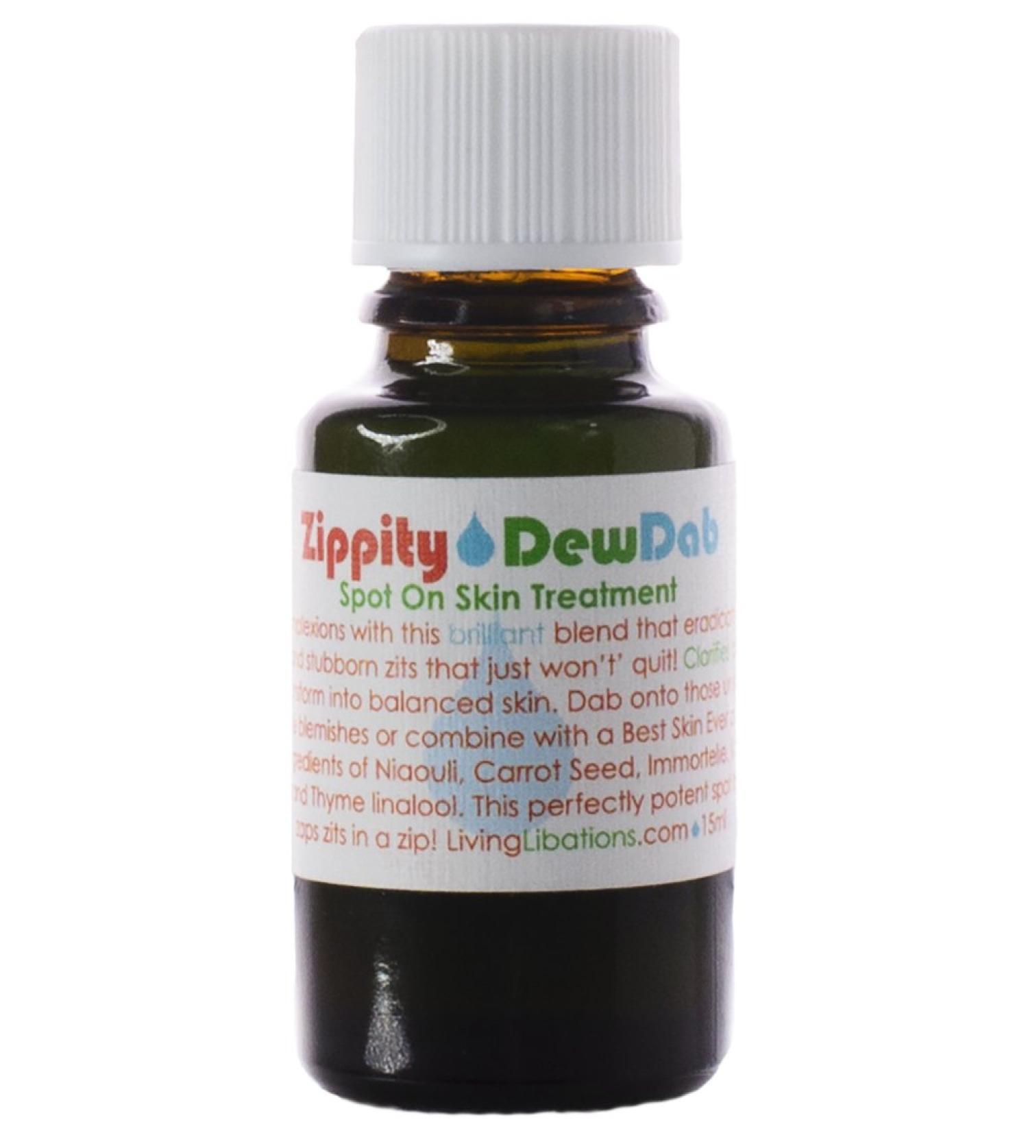 Living Libations - Organic Zippity DewDab Acne Treatment (.5 fl oz | 15 ml) .5 Fl Oz / 15 ml