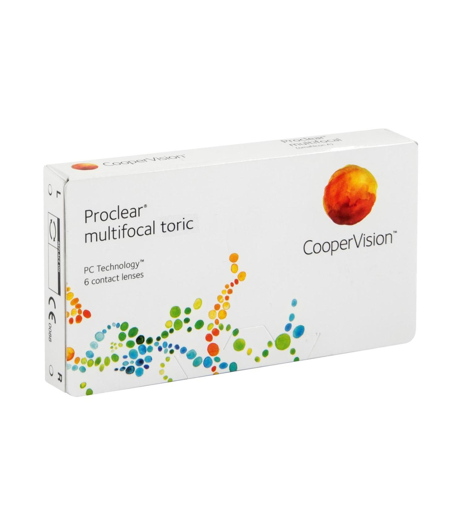 Proclear Multifocal Toric XR N-profile monthly soft lenses 6 pieces / BC 8.80 mm / DIA 14.40 / ADD MED / -5.50 diopters