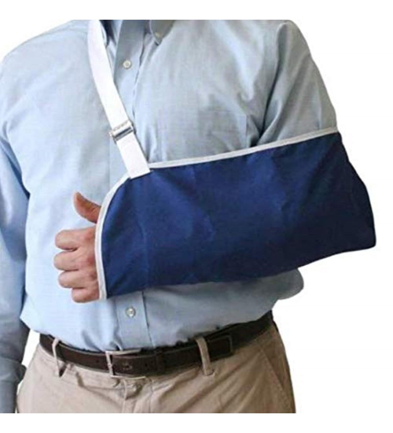 Rolyan Pouch Arm Sling Small Adjustable Lightweight Ergonomic Fixed Position Shoulder and Arm Sling for Resting Stabilization Maximum Comfort for Short-Term and Long-Term Use Sling for Arm or Cast