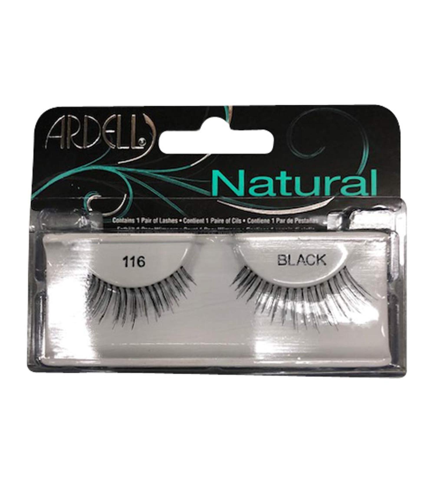 Ardell Fashion Natural Lashes Strip Lash Black 116 1 ea (Pack of 9)