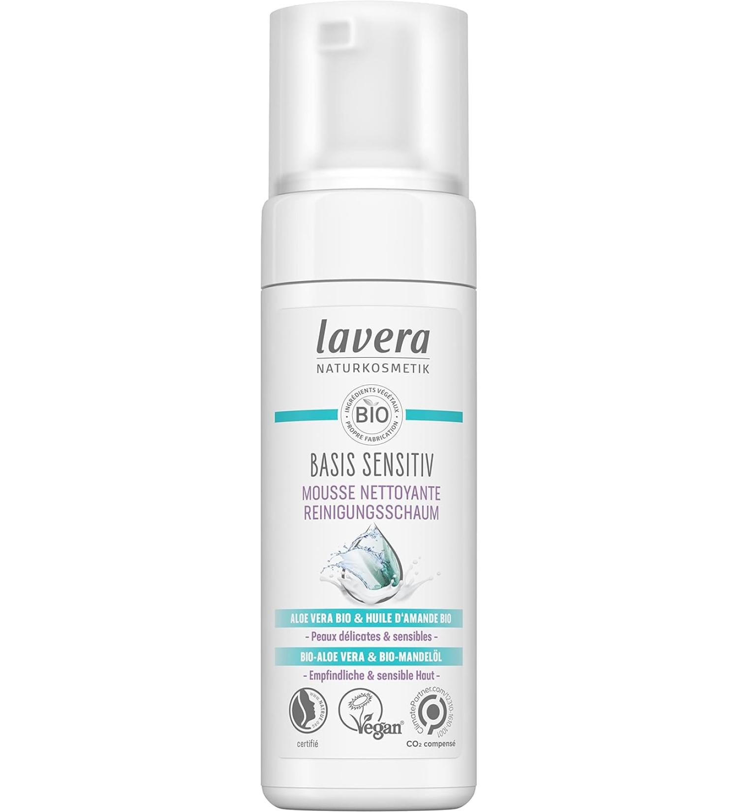lavera Basis Sensitive Cleansing Foam - Aloe Vera - 150ml - Buy Online on GoSupps.com