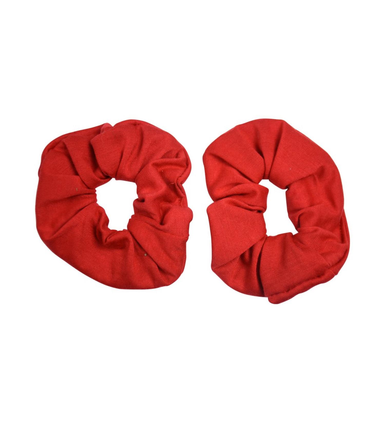 Large Red Scrunchie Set - Pack of 2 | Hair Accessories for Women - Buy Online on GoSupps.com