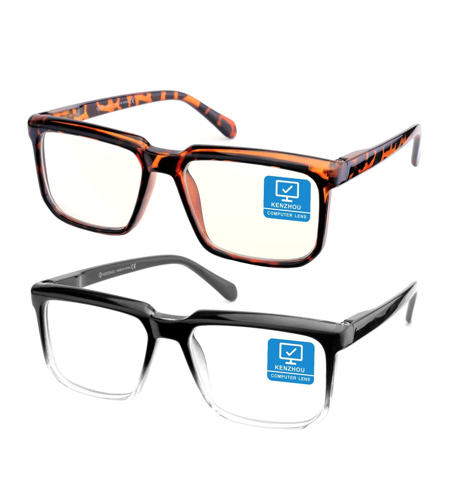 Buy K KENZHOU Blue Light Blocking Gaming Glasses - Anti Glare & Eyestrain Relief for Men & Women - Black & Twilight - International Shipping Available - Buy Online on GoSupps.com