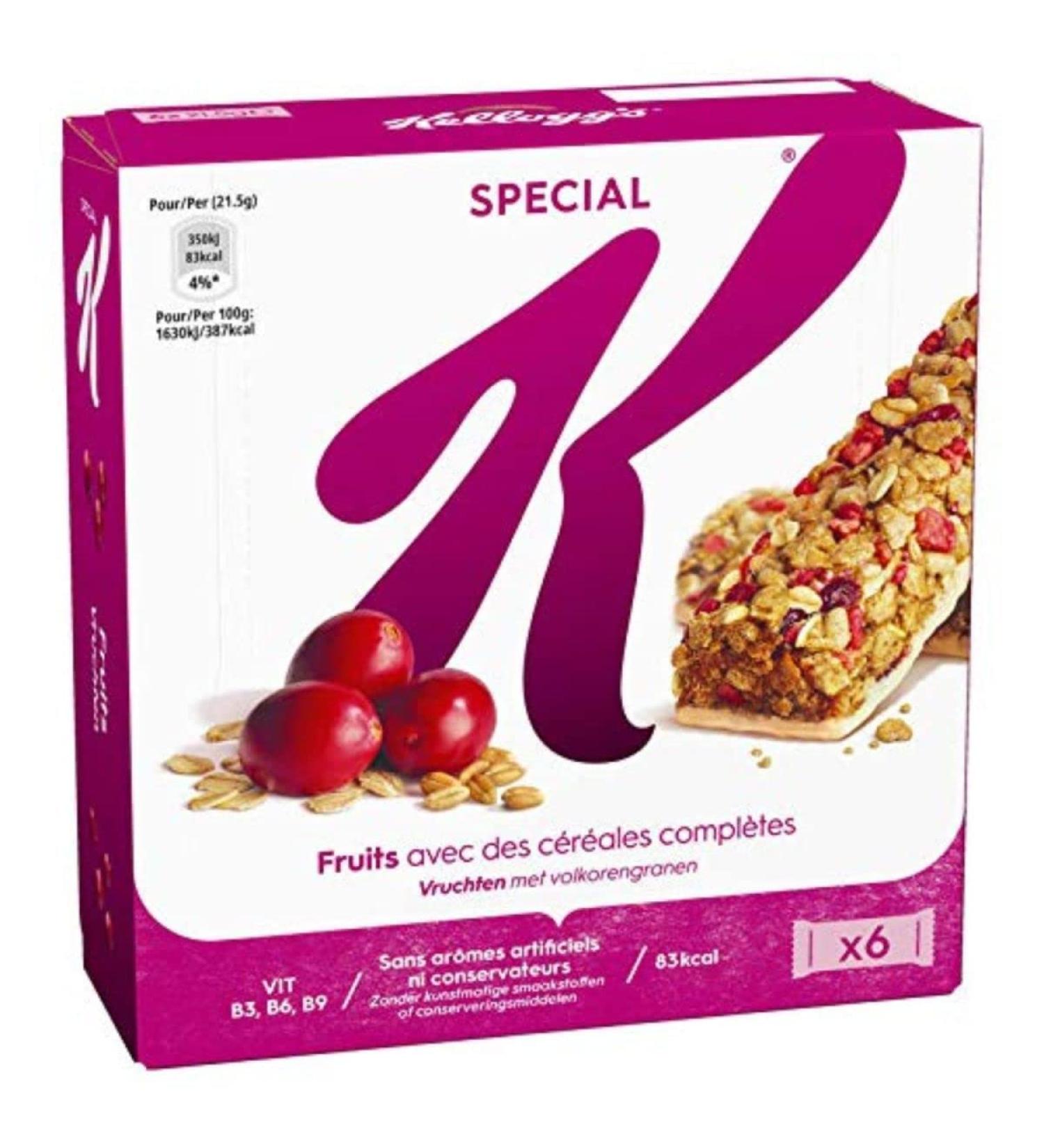 Special K - Barre de c r ales - Fruits rouges x6