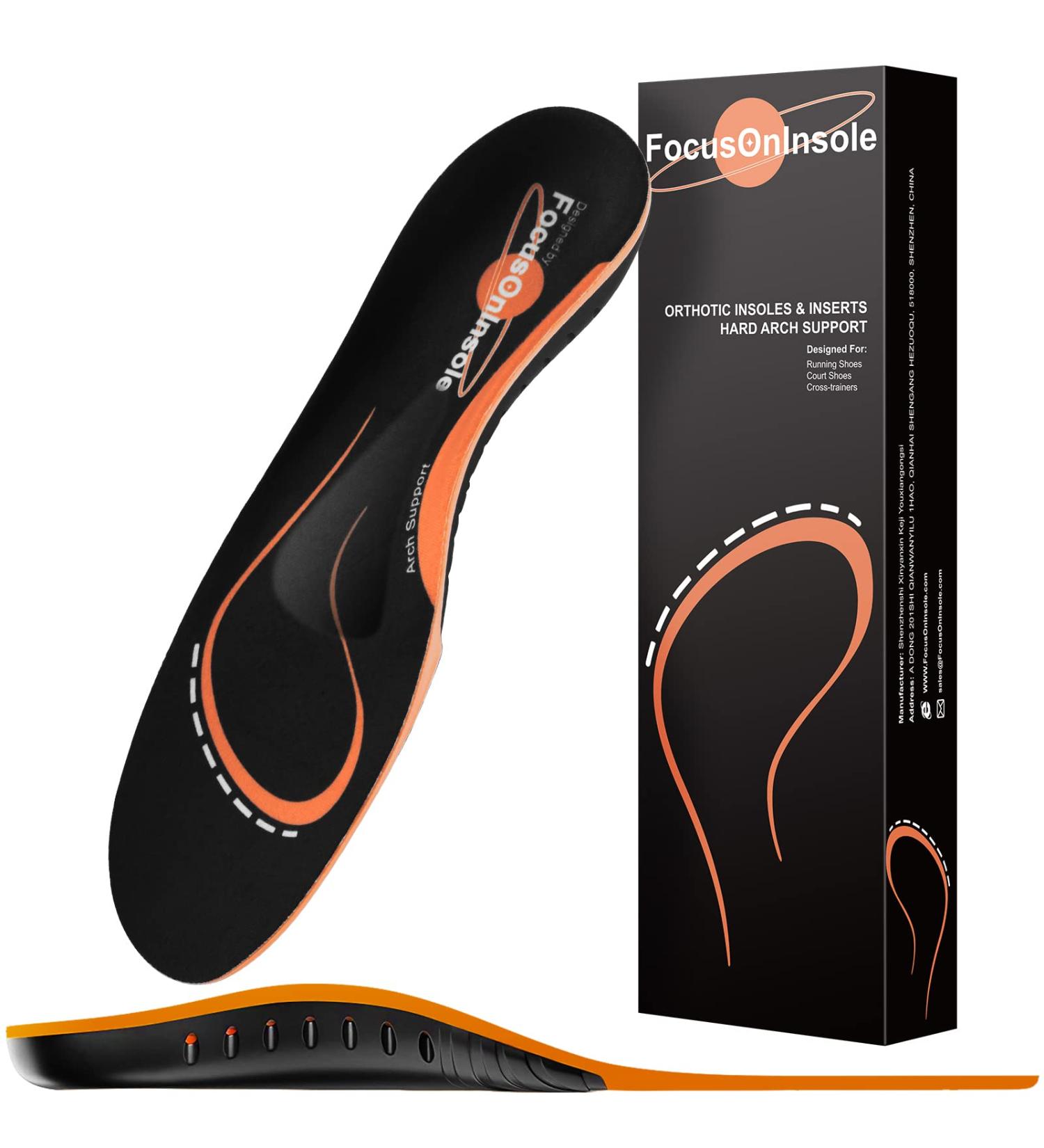 Plantar Fasciitis Arch Support Insoles | Orthotic Inserts for Men & Women | Gel Shoe Insoles for Flat Feet & High Arch Pain Relief | Running & Athletic Shoe Inserts | M9-10.5 / W10-11 - Buy Online on GoSupps.com