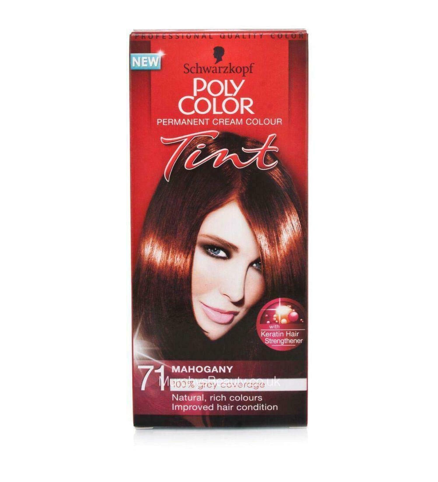 Schwarzkopf Poly Col Tint Mahogany red 1 Count (Pack of 1)