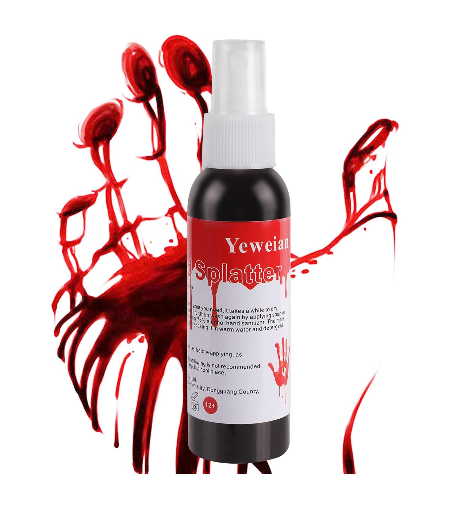 Yeweian Fake Blood Spray 2.1oz - Washable SFX Makeup for Halloween Costume - 1 Pack - Buy Online on GoSupps.com
