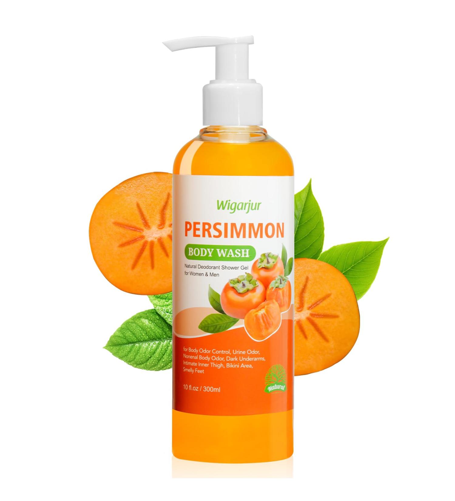 Persimmon Body Wash for Old People Smell Natural Deodorant Bar Soap for Strong Odor Smelly Feet Remove Cleansing Body Deodorizing with Persimmon & Green Tea Extracts - Buy Online on GoSupps.com