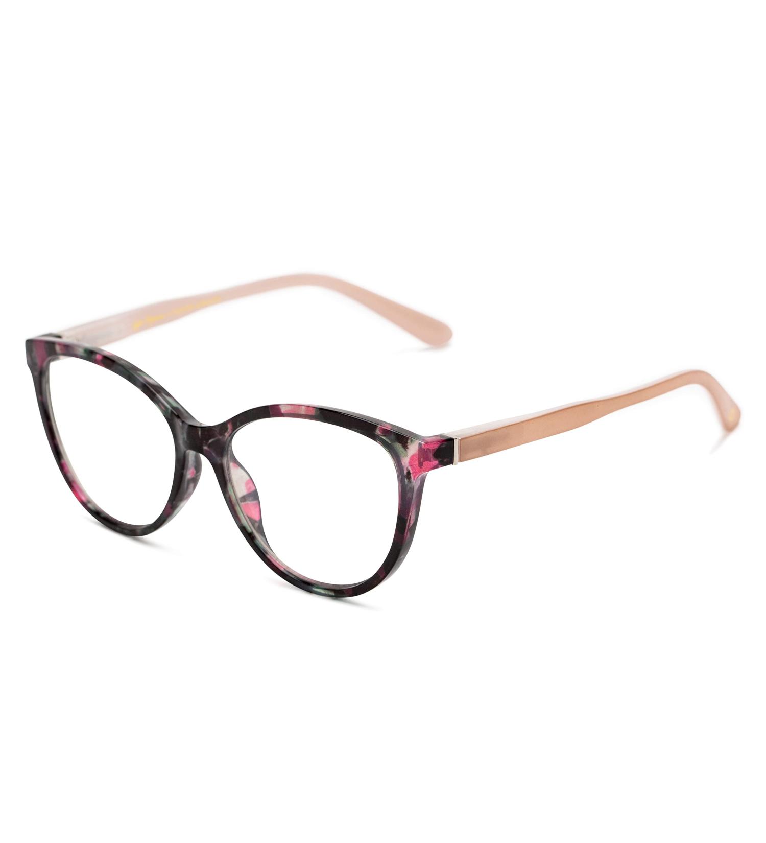 Sofia Vergara x Foster Grant Candra Blue Light Glasses - Pink Tortoise 53mm - Women's Stylish Eyewear for Computer Use - Buy Online on GoSupps.com