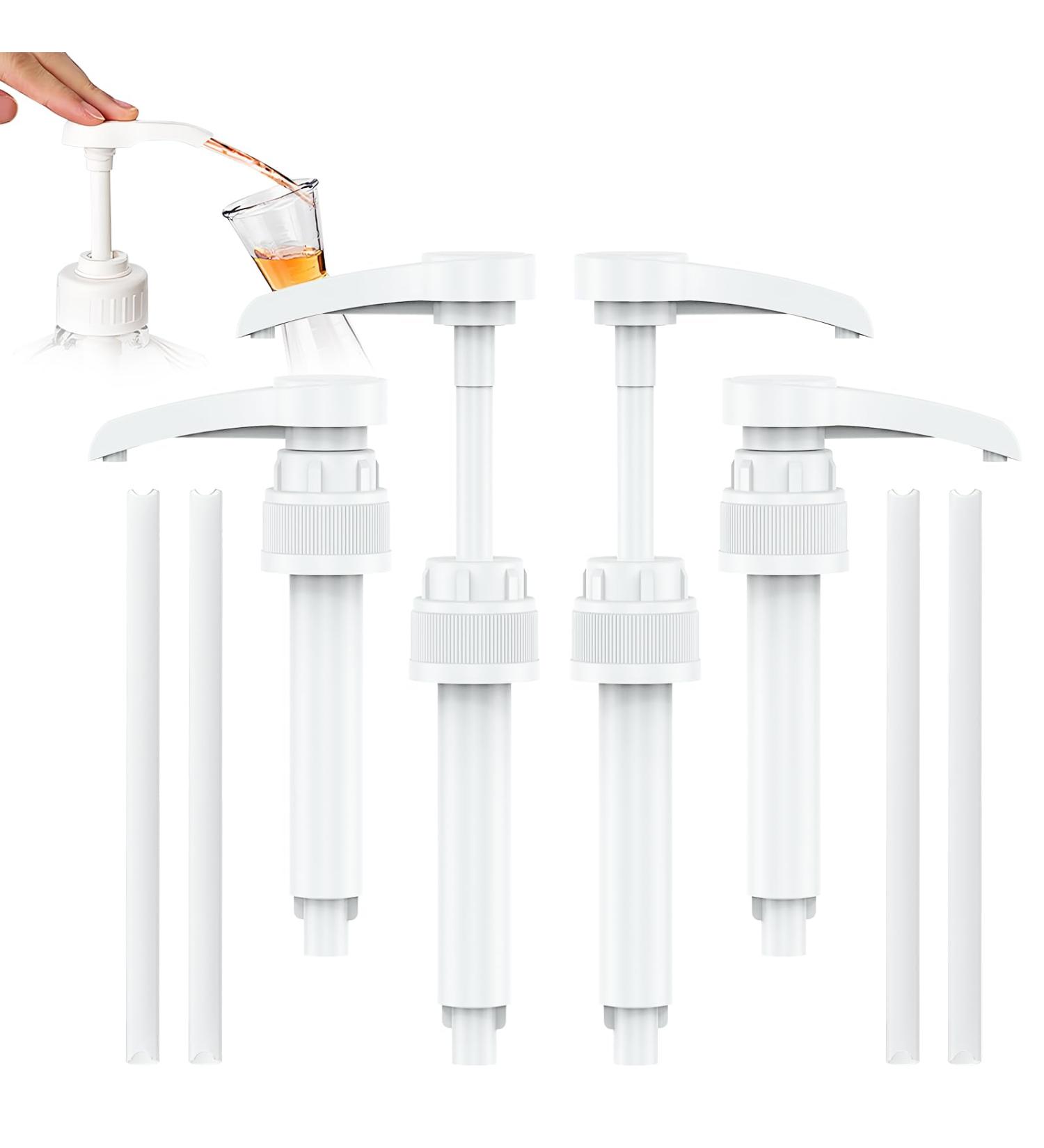 4-Pack Coffee Syrup Pump 750ml Dispenser Pump for Syrup Bottles Coffee Flavoring Syrup Pump 25.4 Oz Bottles - Buy Online on GoSupps.com