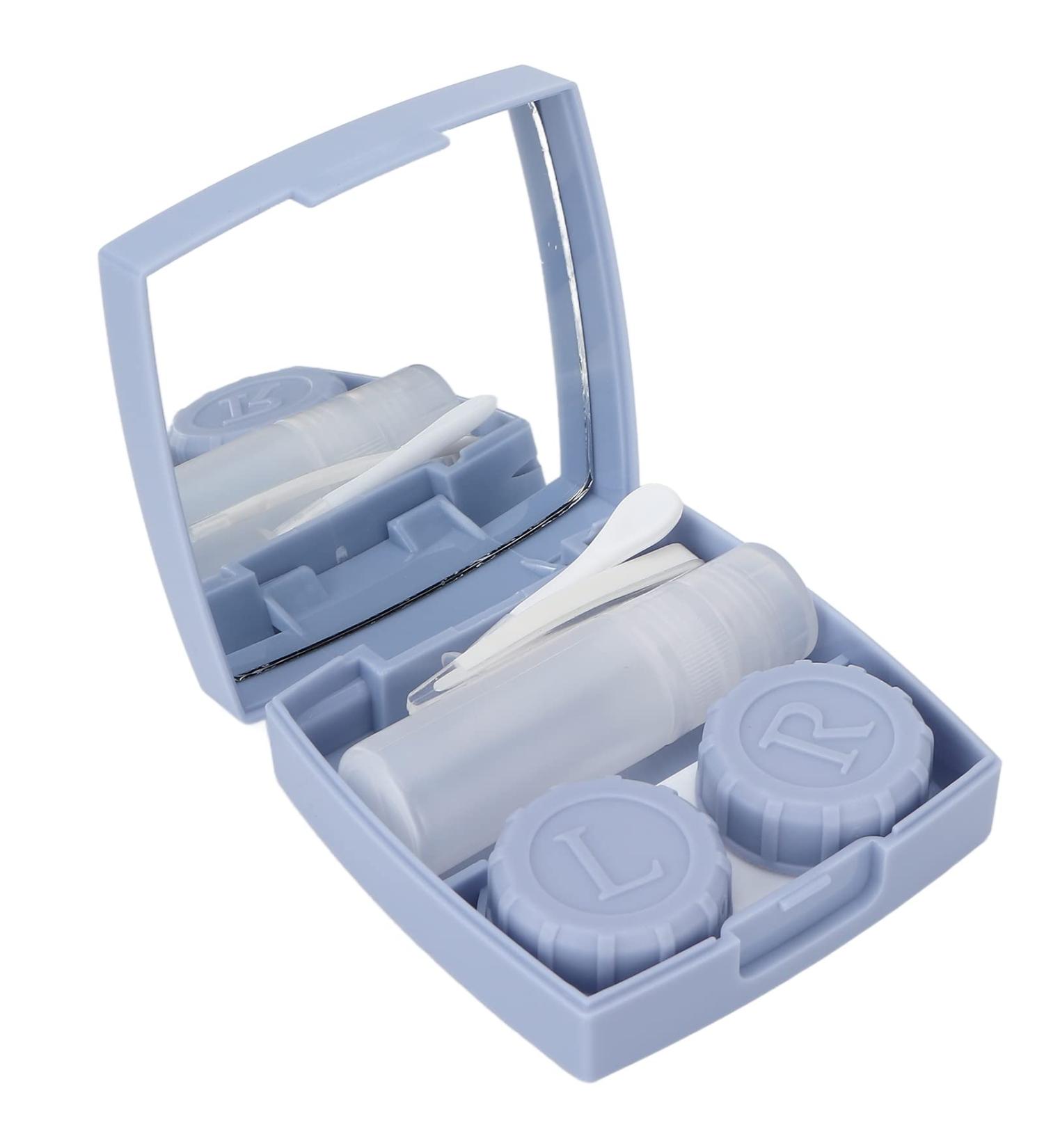 Travel Contact Lens Storage Box with Tweezers & Care Bottle | Durable ETUI Case for Easy Lens Management - Buy Online on GoSupps.com