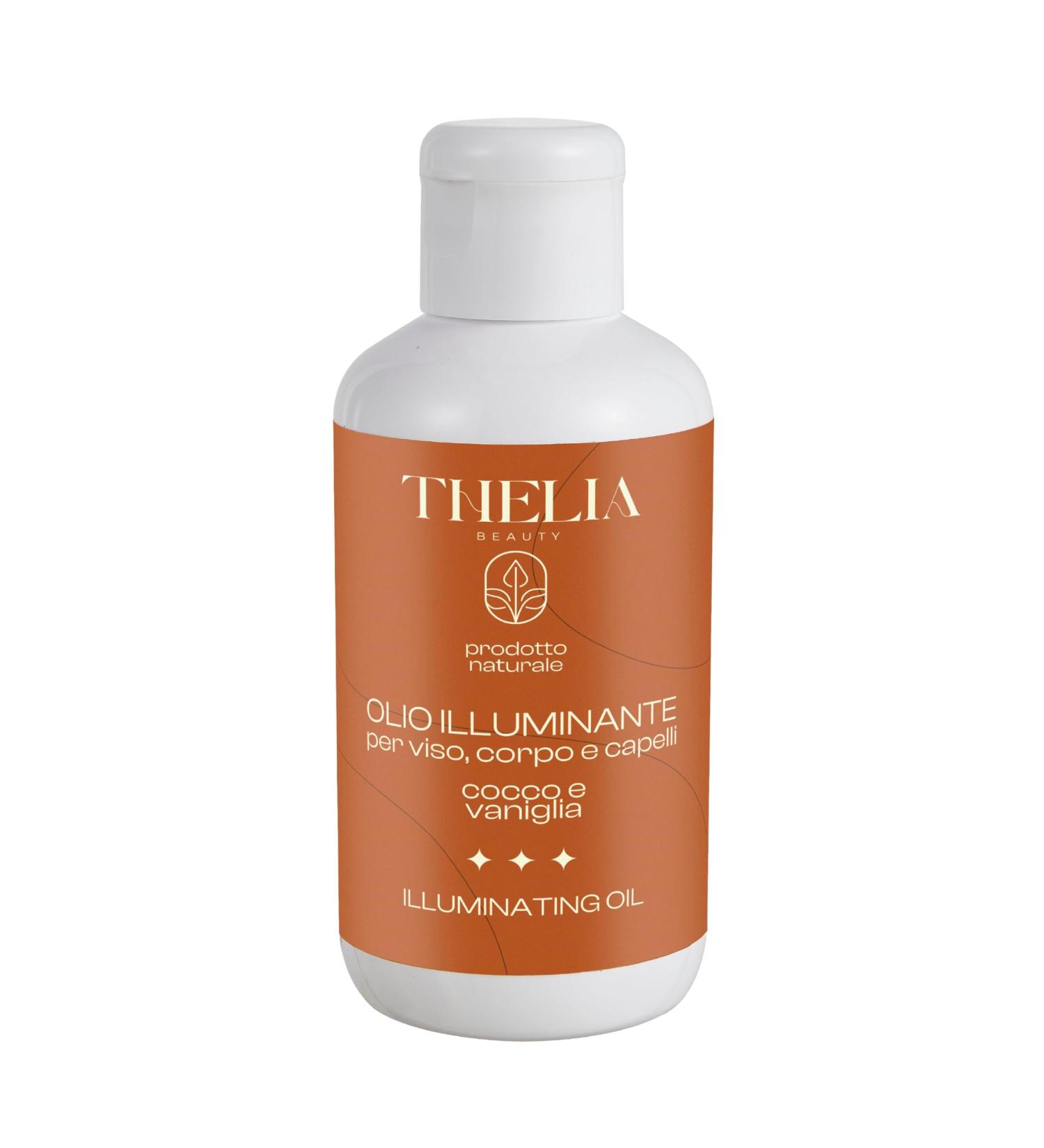 Th lia Beauty | Illuminating Oil for Face Body and Hair Coconut and Vanilla Natural Product without Parabens Dermatologically Tested Made in Italy 100 ml - Buy Online on GoSupps.com