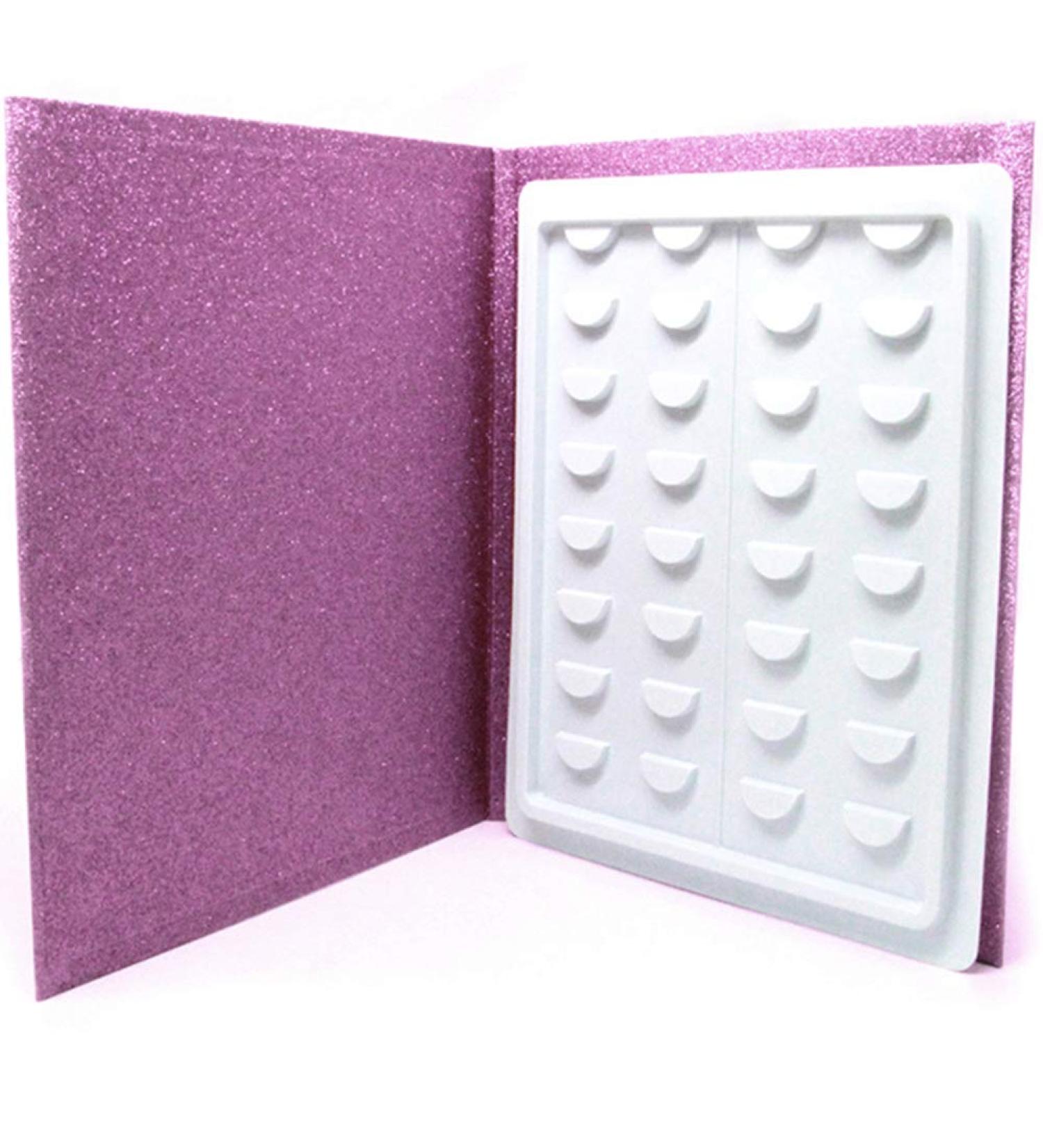 16 Pairs Eyelash Storage Book | Makeup Display Test Box | Glitter Paper False Eyelashes Protector | Ideal Gift for Moms & Girlfriends - Buy Online on GoSupps.com