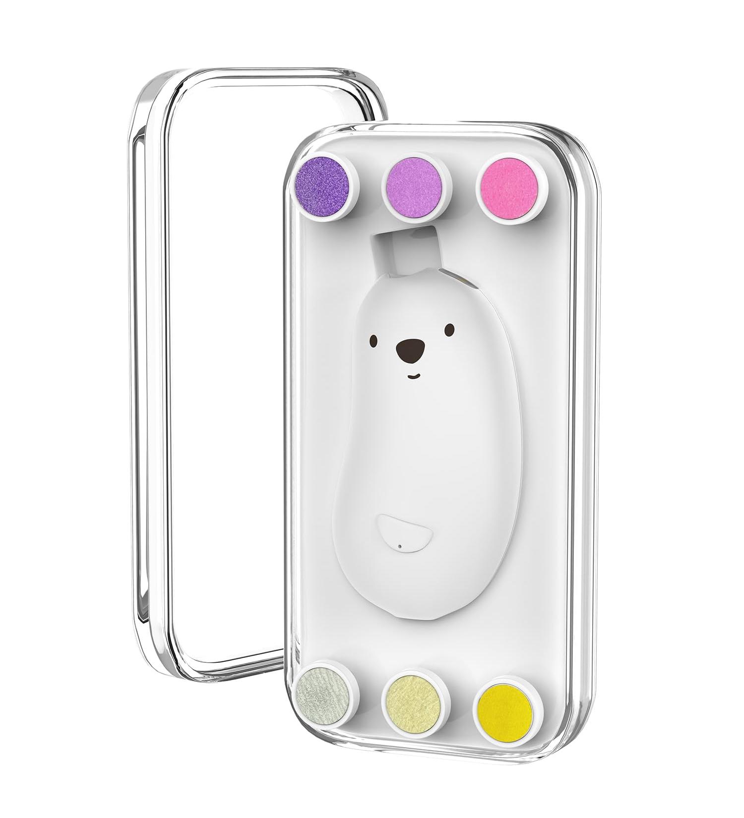 OWill Baby Nail File Baby Nail Clippers Baby Nail File Electric with 6 Grinding Heads and LED Light for Baby and All Ages(White) - Buy Online on GoSupps.com