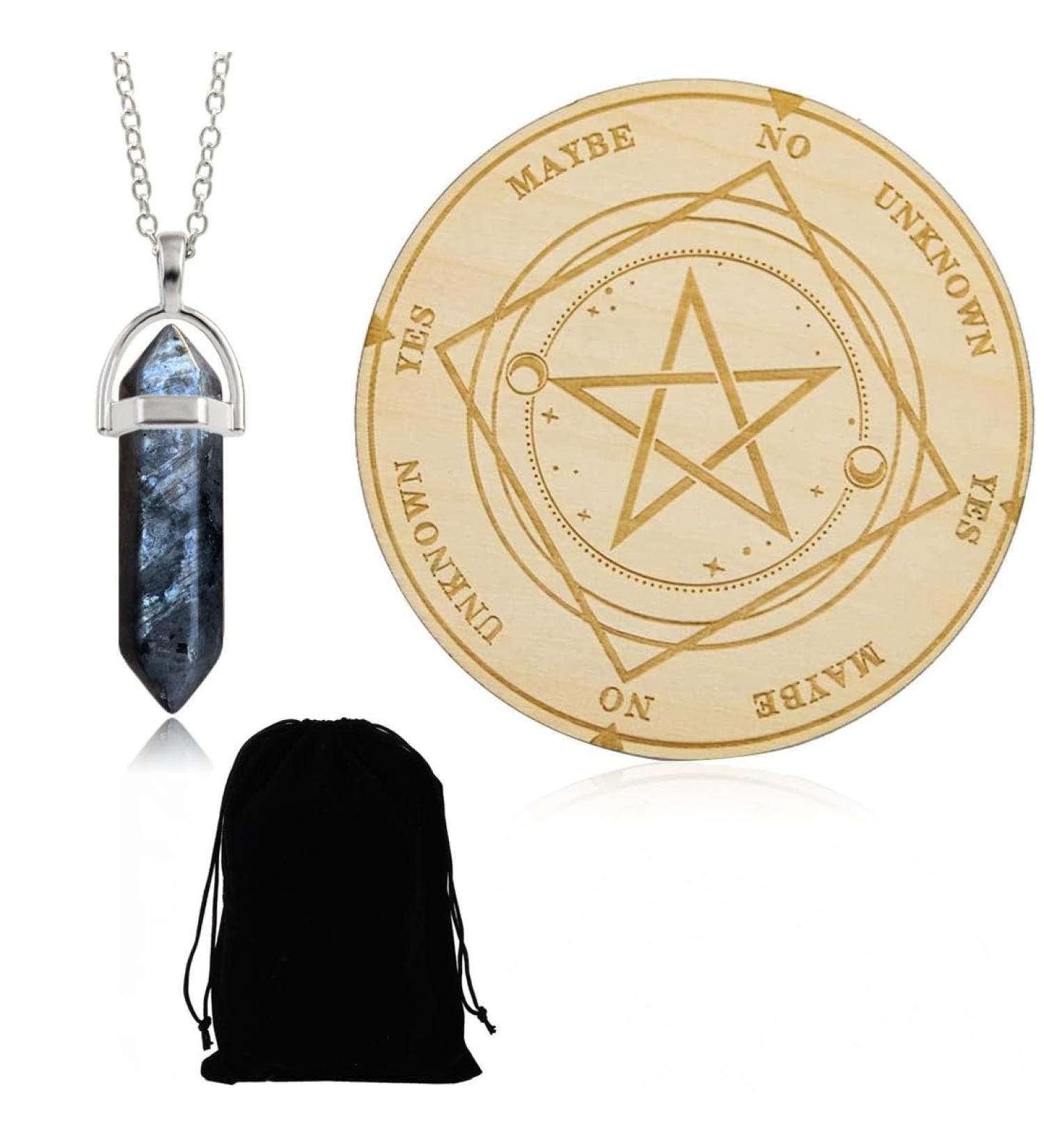 KSJEHW START Pentel Brett Wenschelrote Fursage Meathysian Mestage Board - Crystal Duvy Rod Pendel Halen Chain & Witchcraft Wicca Altar Supply Kit - International Shipping Available - Buy Online on GoSupps.com