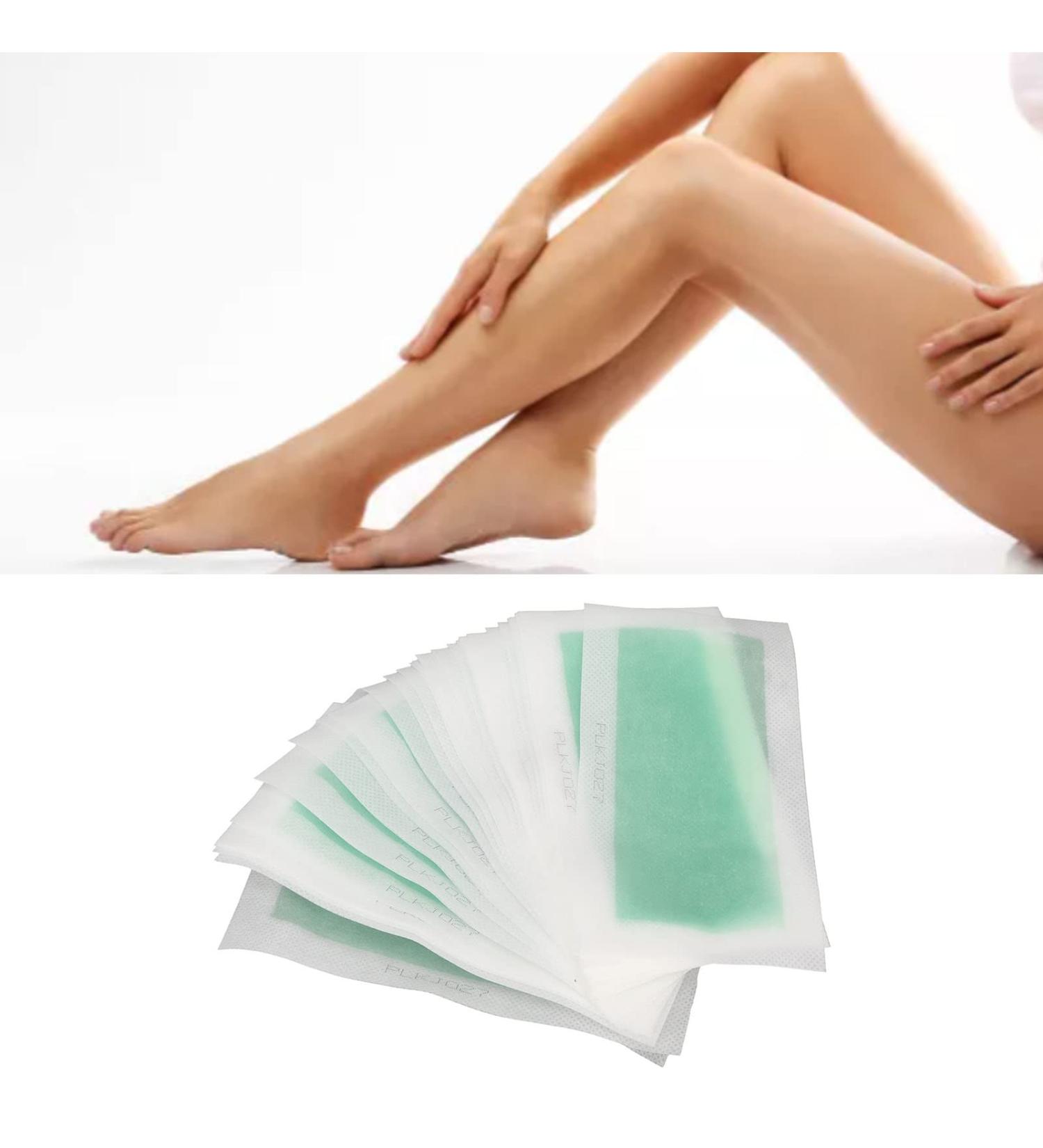 32 Gentle Wax Hair Removal Strips | Hypoallergenic Sustainable Facial Wax for Sensitive Skin & Bikini Areas - Ideal for Men & Women - Buy Online on GoSupps.com