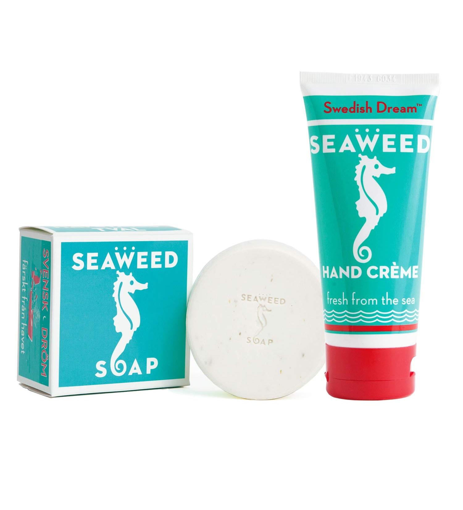 Swedish Dream Seaweed Soap Bar with Seaweed Hand and Body Cream