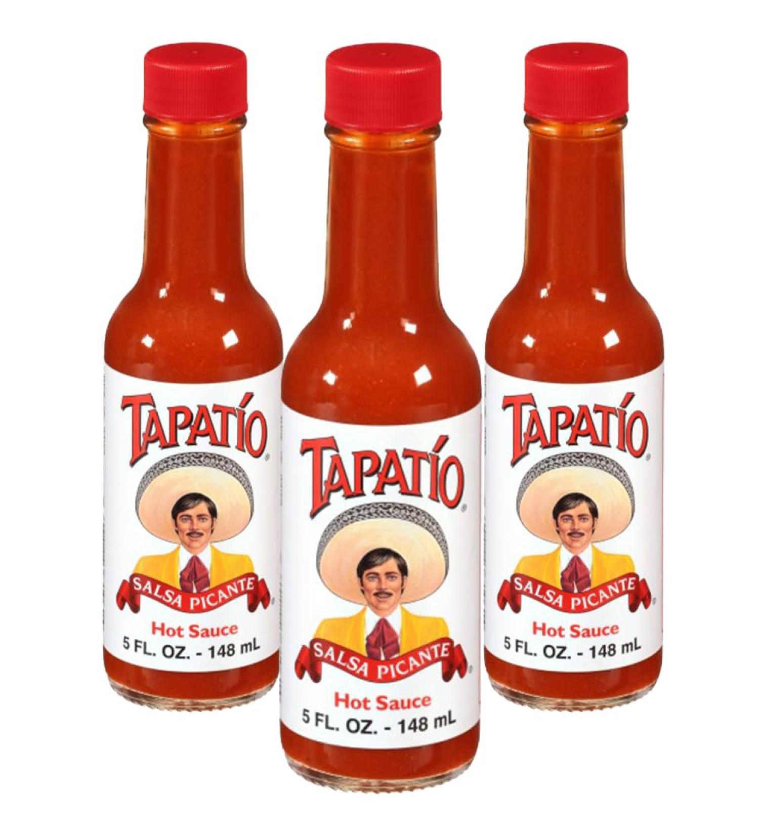 Tapatio Salsa Picante 148ml (Pack of 3) / Spicy Hot Sauce Bundle Red Chilli Pepper Sauce Hot Salsa Dip for Snacks Taco Sauce Burrito Mexican Food - Buy Online on GoSupps.com