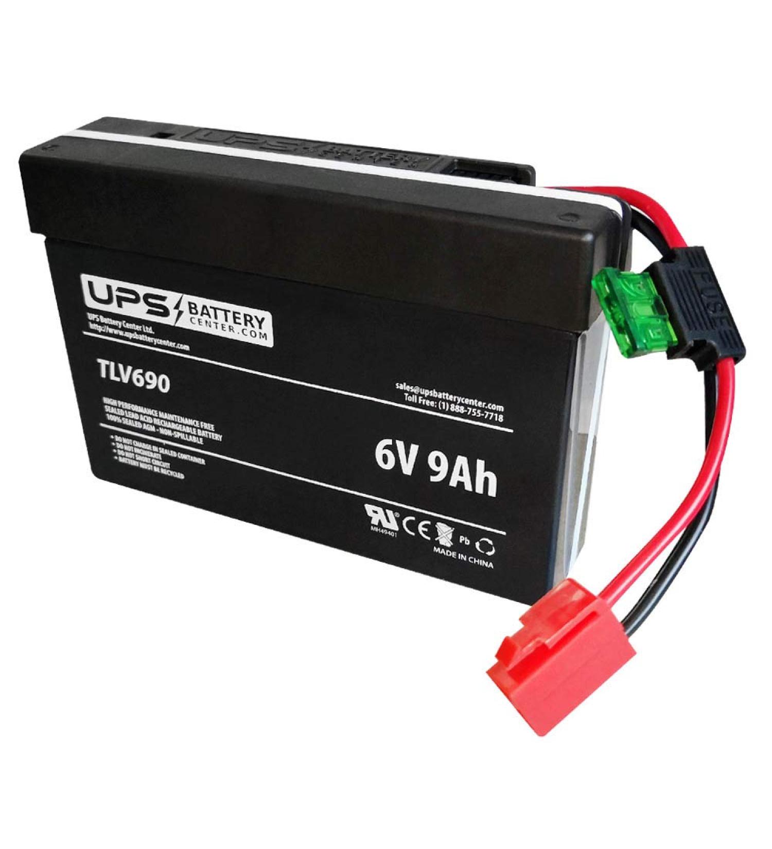 UPSBatteryCenterLtd. Compatible Replacement Battery for Kid Trax 6-Volt USPS Mail Delivery Truck Ride On Toy KT1608