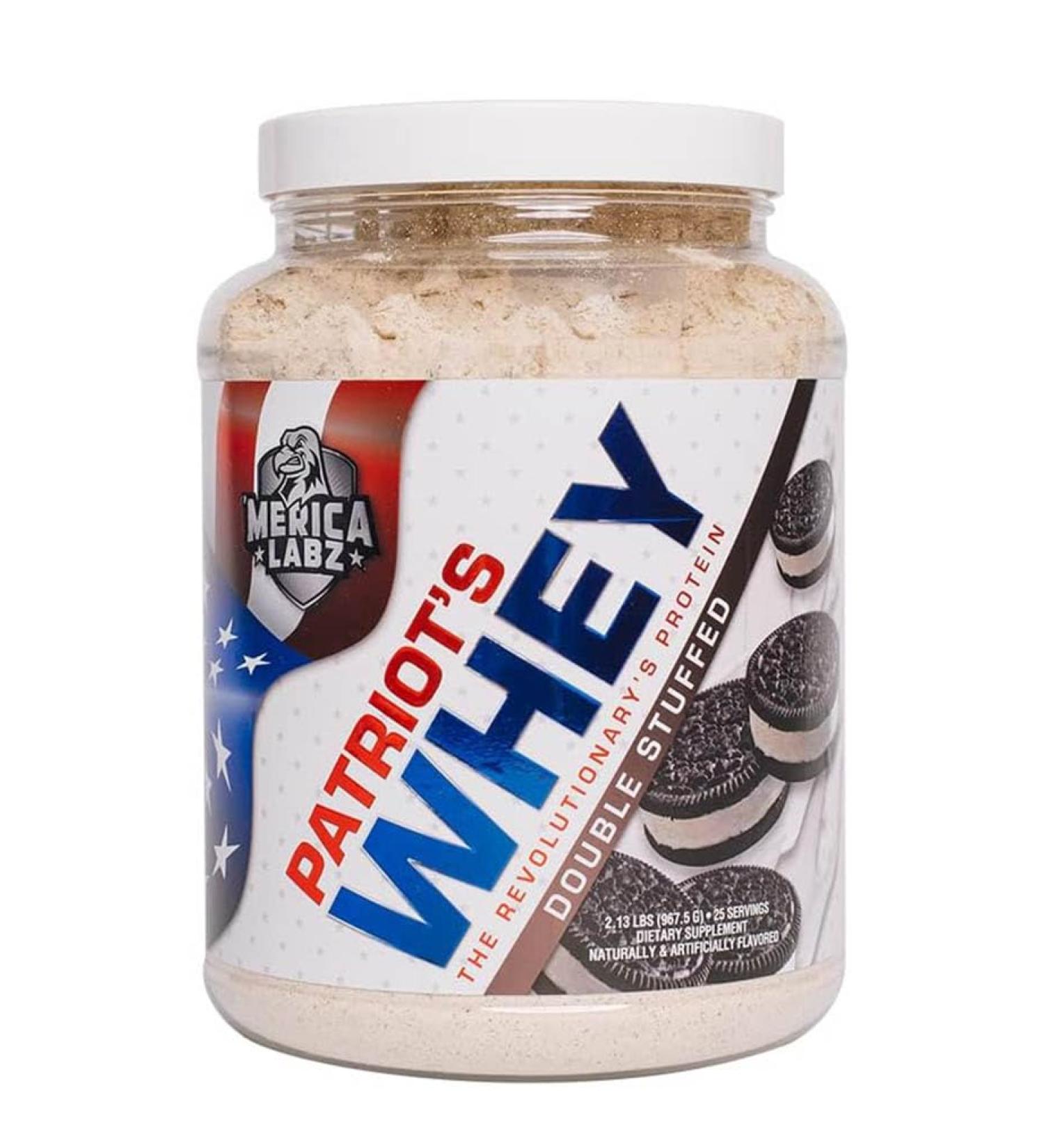 Merica Labz Patriot's Whey - 25G Protein Per Serving Double Stuffed 25 Servings - Revolutionary Protein Powder for Optimal Health - Buy Online on GoSupps.com