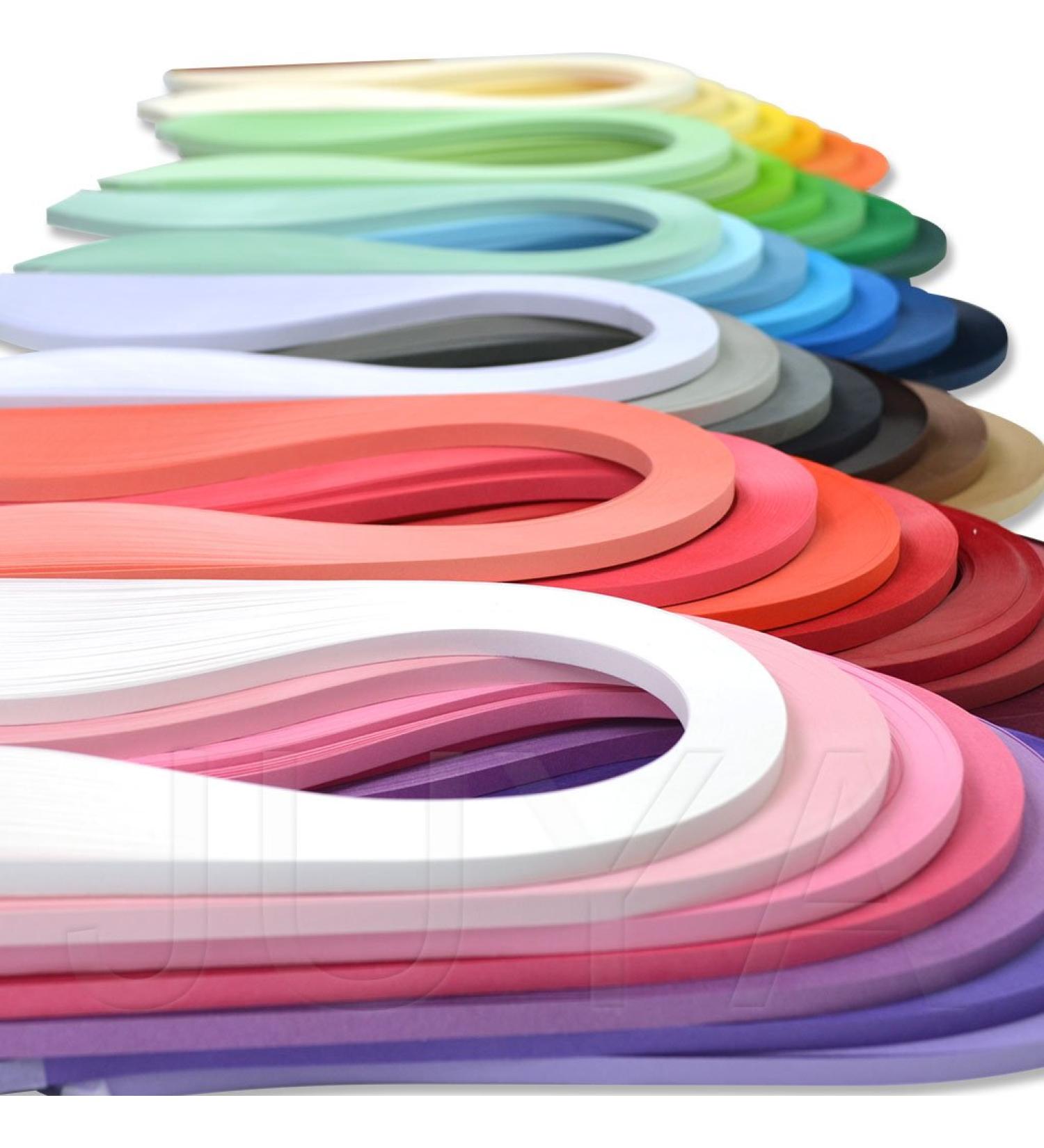 JUYA Paper Quilling Strips Set - 42 Colors - 5mm Width - 100 Strips per Pack - Available in 2/3/5/7/10 mm - Ideal for Quilling Projects - Buy Online on GoSupps.com