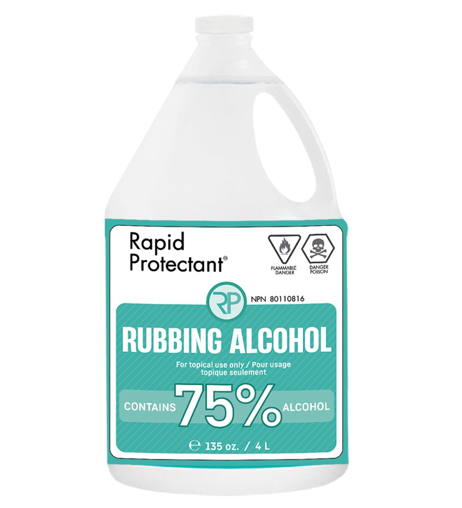 75% Isopropyl Alcohol 4L - Made in Canada - 4L USP Grade Isopropyl Rubbing Alcohol - Isopropyl Alcohol 75% Percent - Bottle 75% Alcohol for Electronics and Surface Cleaner (1) - Buy Online on GoSupps.com