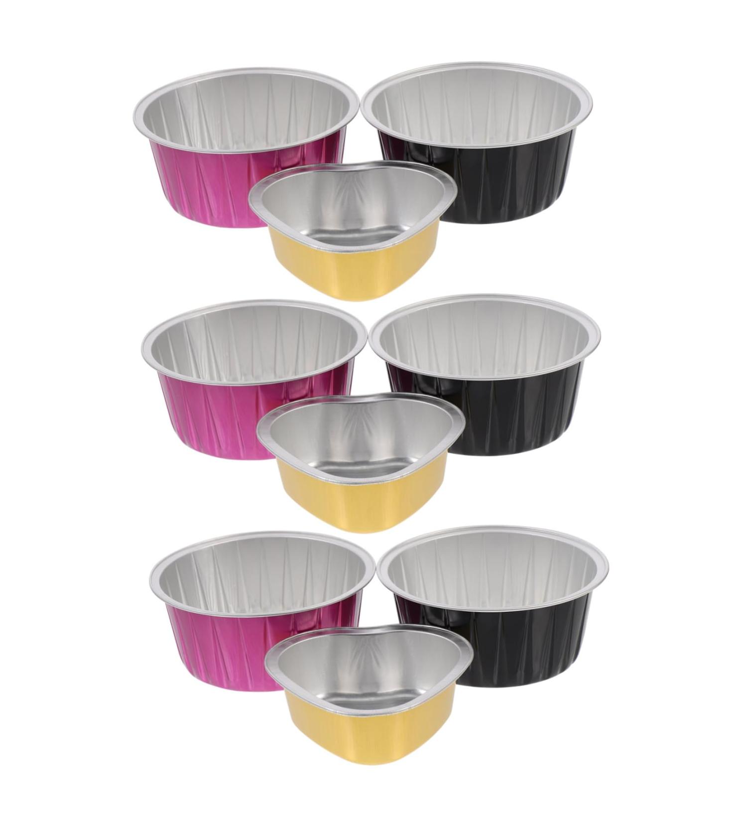Frcolor 6 Mini Wax Melting Bowls - Aluminum Foil Replacement for DIY Candles & Hair Accessories - 8.5x8.5x3.8cm - Buy Online on GoSupps.com