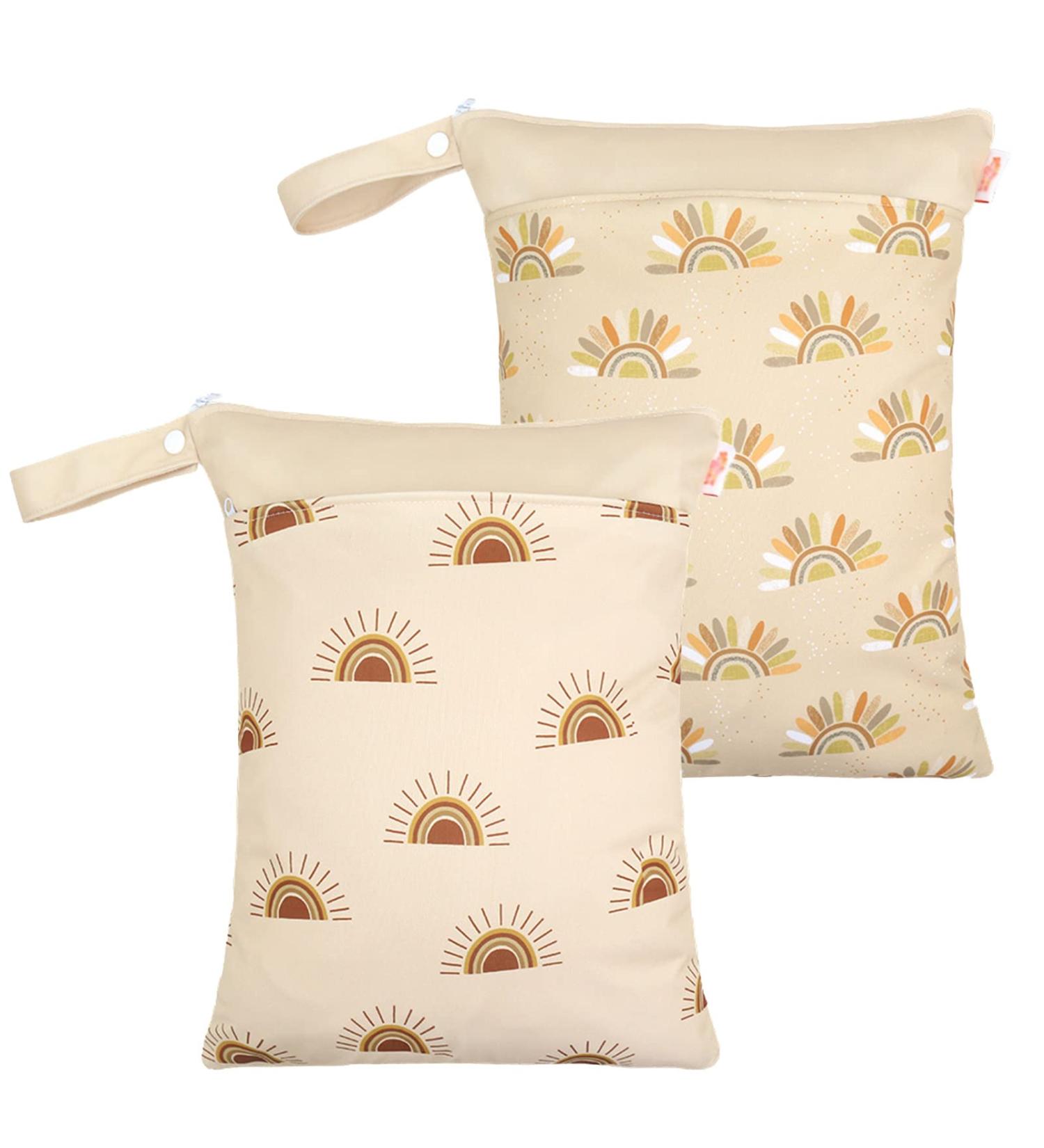 Maeau 2-Piece Wetbags for Fabric Diapers | Reusable Waterproof Gym & Kindergarten Bags | 30x40cm | 17 Stylish Patterns - Buy Online on GoSupps.com